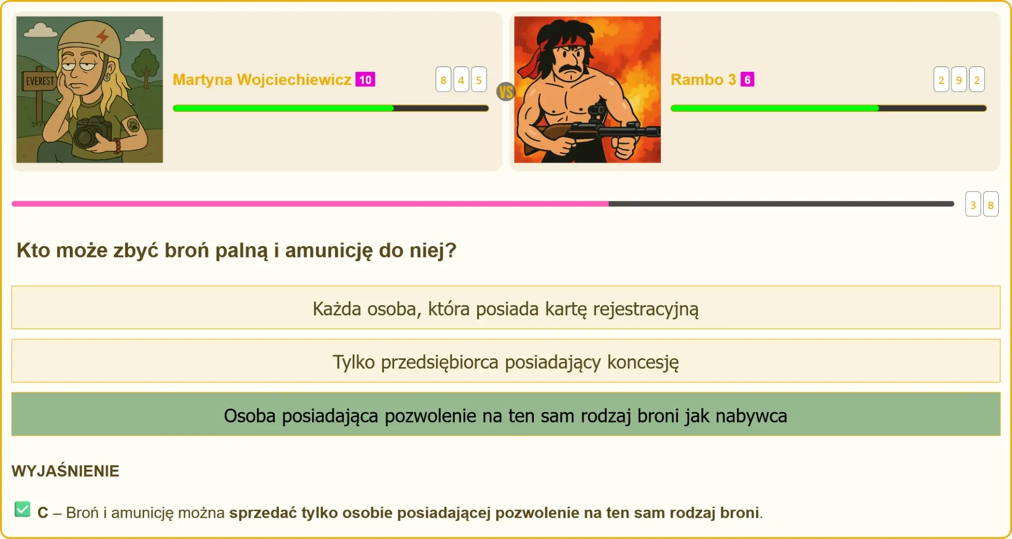 Rambo 3 jako przeciwnik w quizie o broni palnej
