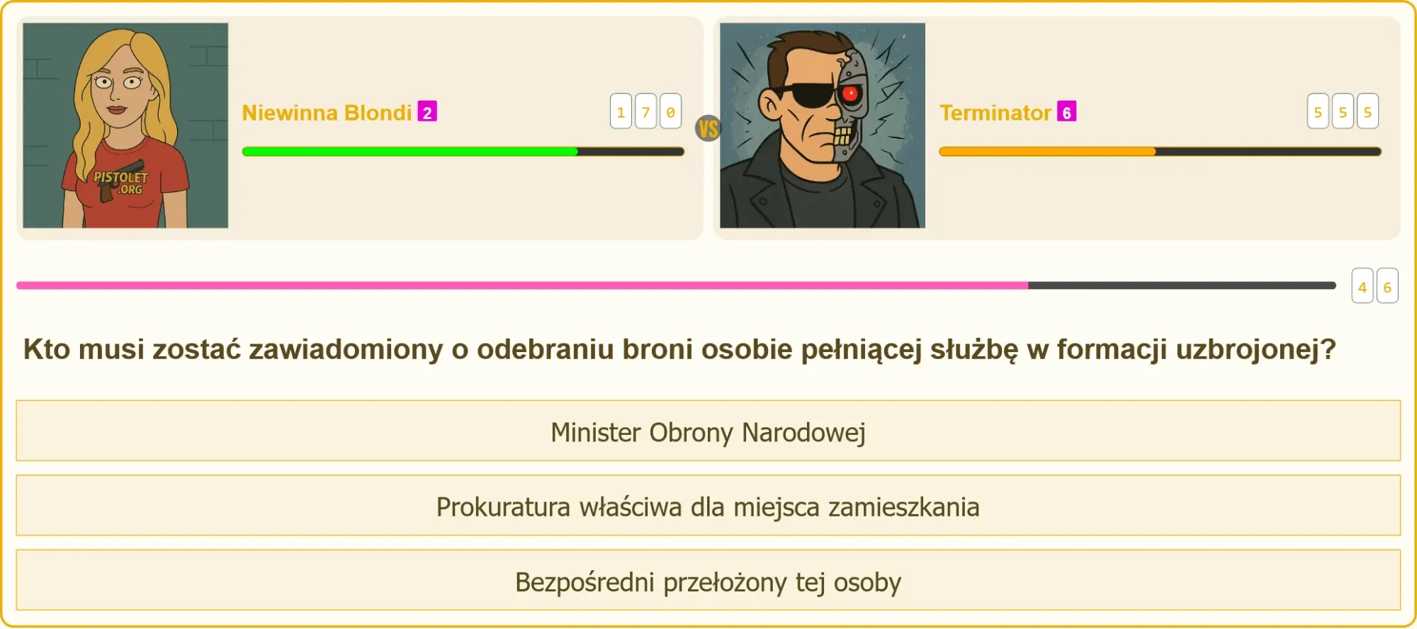 Pojedynek na patent strzelecki - kto musi zostać zawiadomiony o odebraniu broni