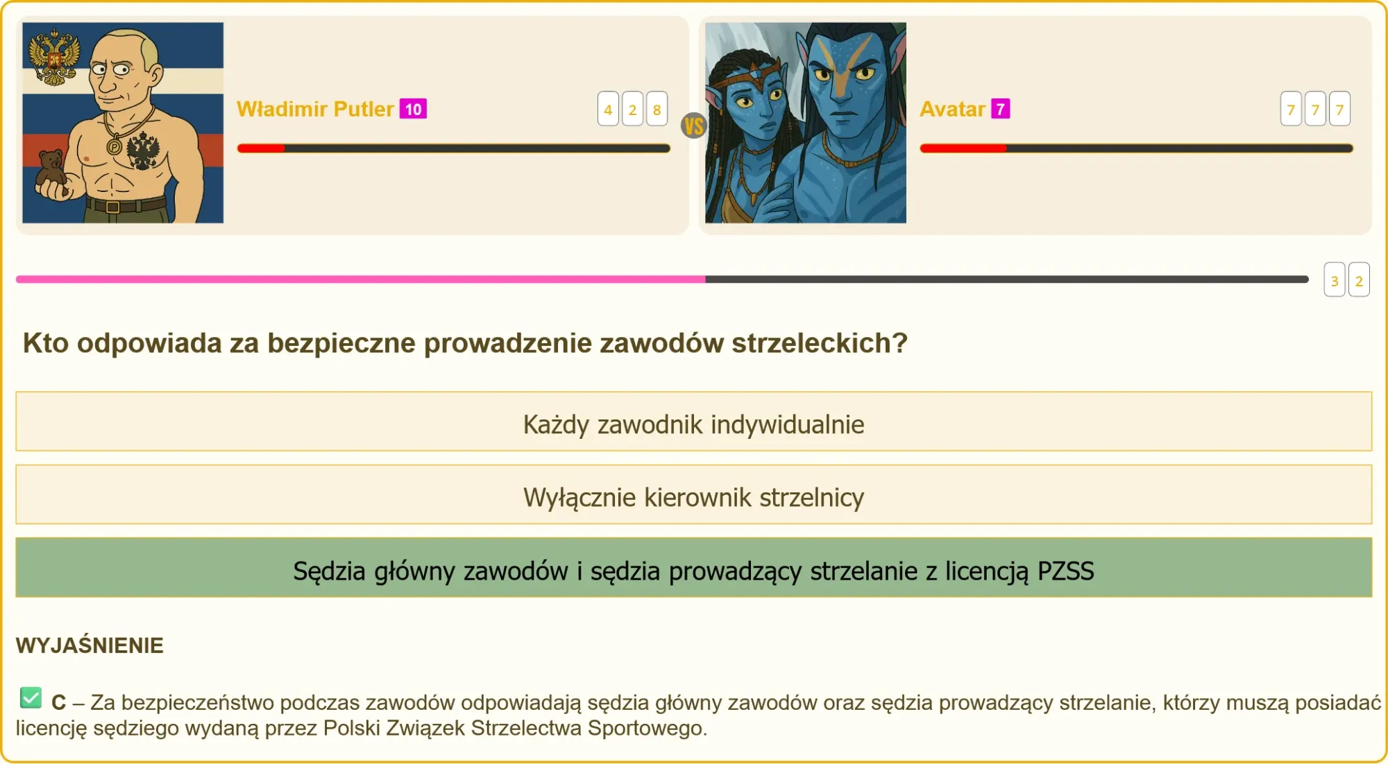 Egzamin na patent strzelecki - pytania testowe