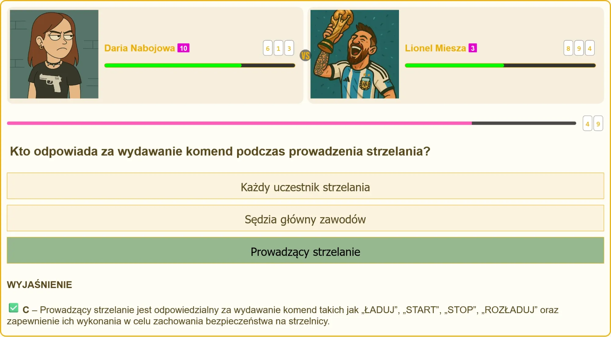 Komendy na strzelnicy - kto je wydaje?