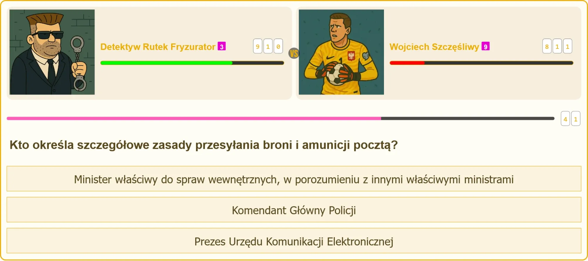Pojedynek na testy strzeleckie - kto wygra?