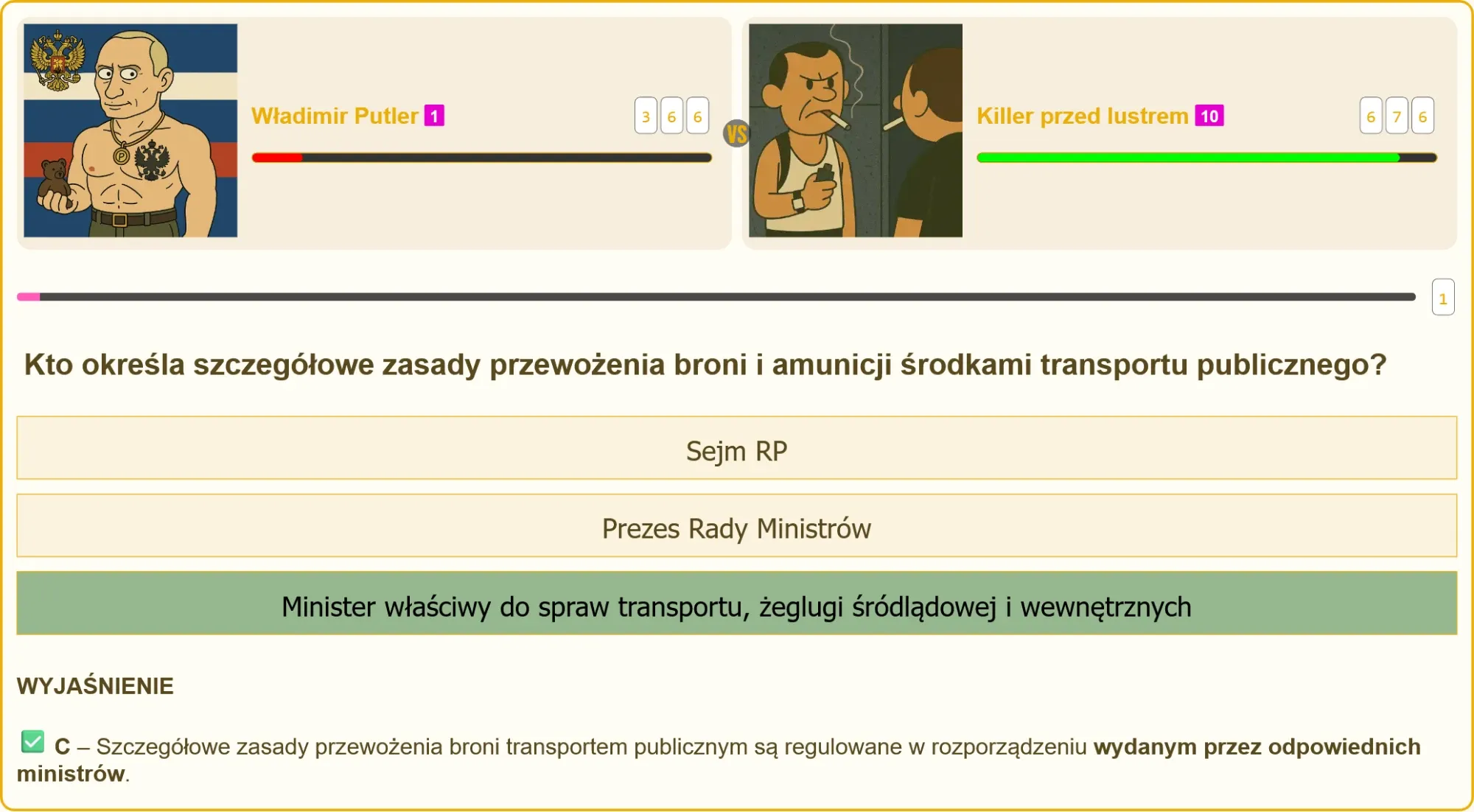 Przewóz broni transportem publicznym - infografika