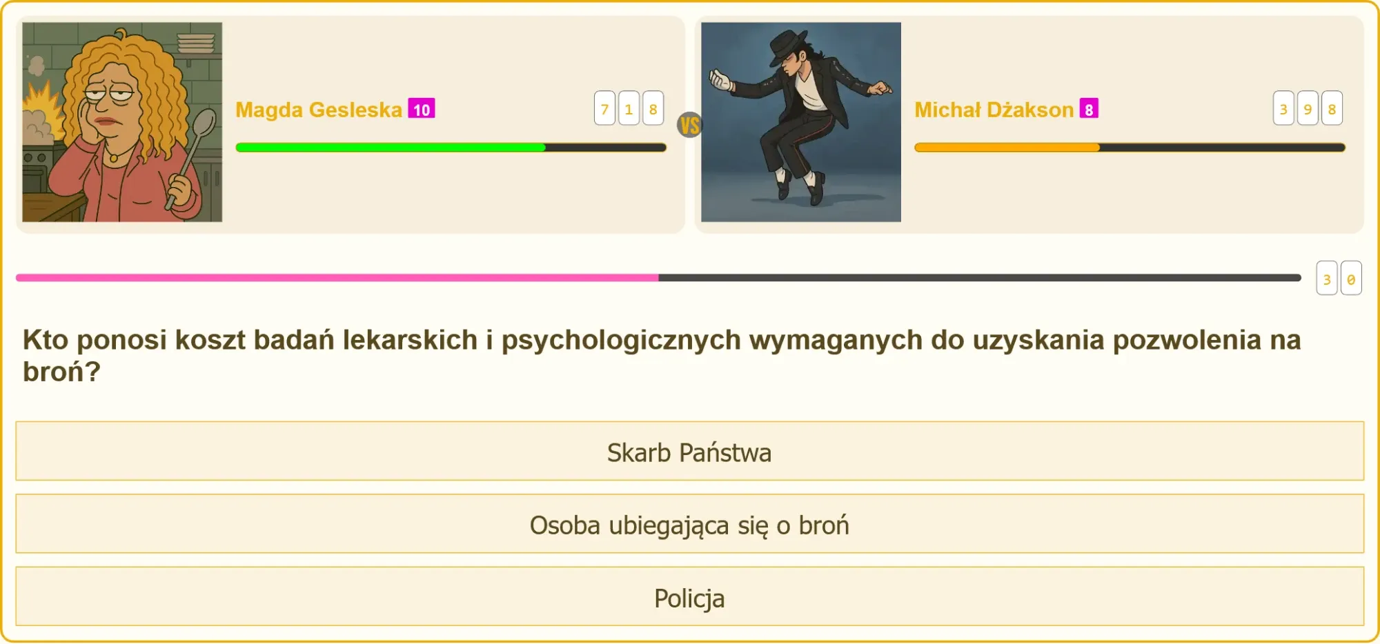 Pojedynek na testach strzeleckich - Magda vs Michał