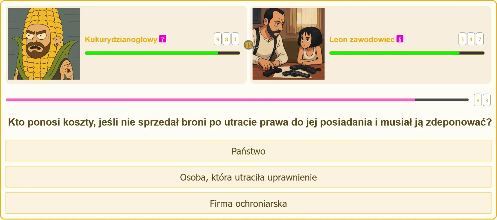 Pytanie testowe na patent strzelecki - kto ponosi koszty depozytu broni