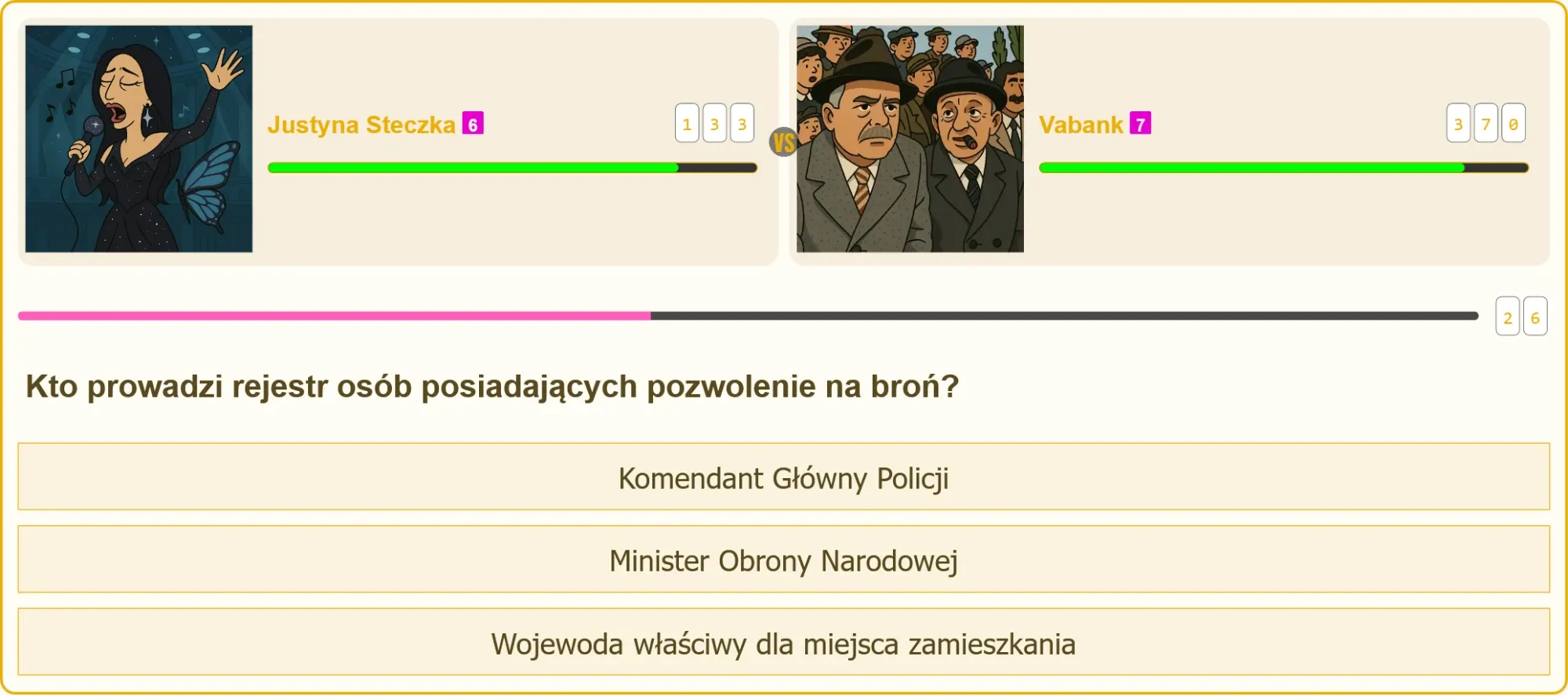Komendant Główny Policji prowadzący rejestr broni