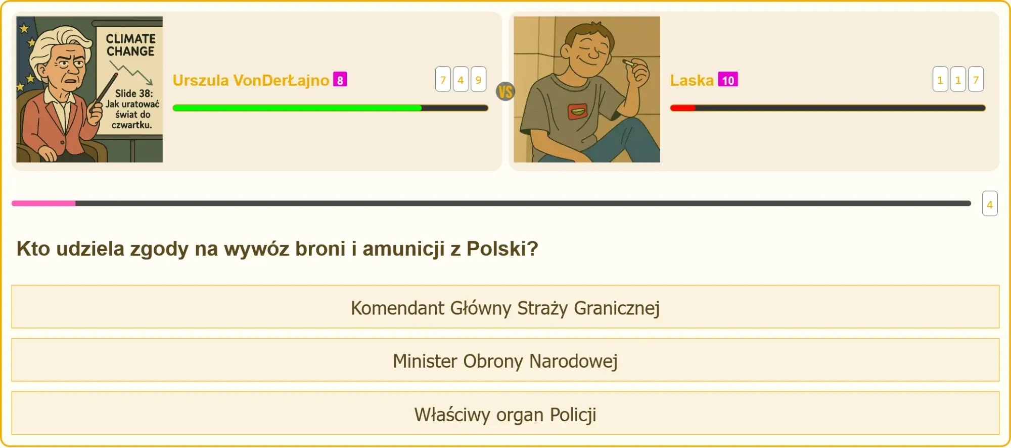 Pojedynek wiedzy na temat wywozu broni i amunicji z Polski