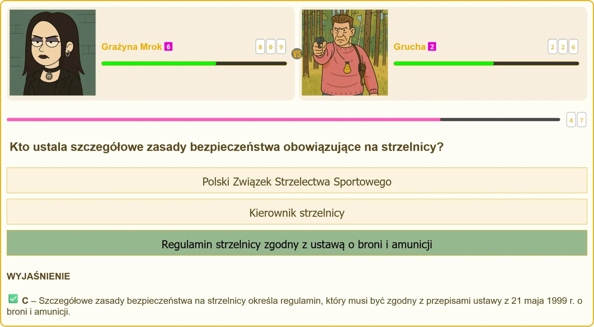 Zasady bezpieczeństwa na strzelnicy - przygotowanie do egzaminu