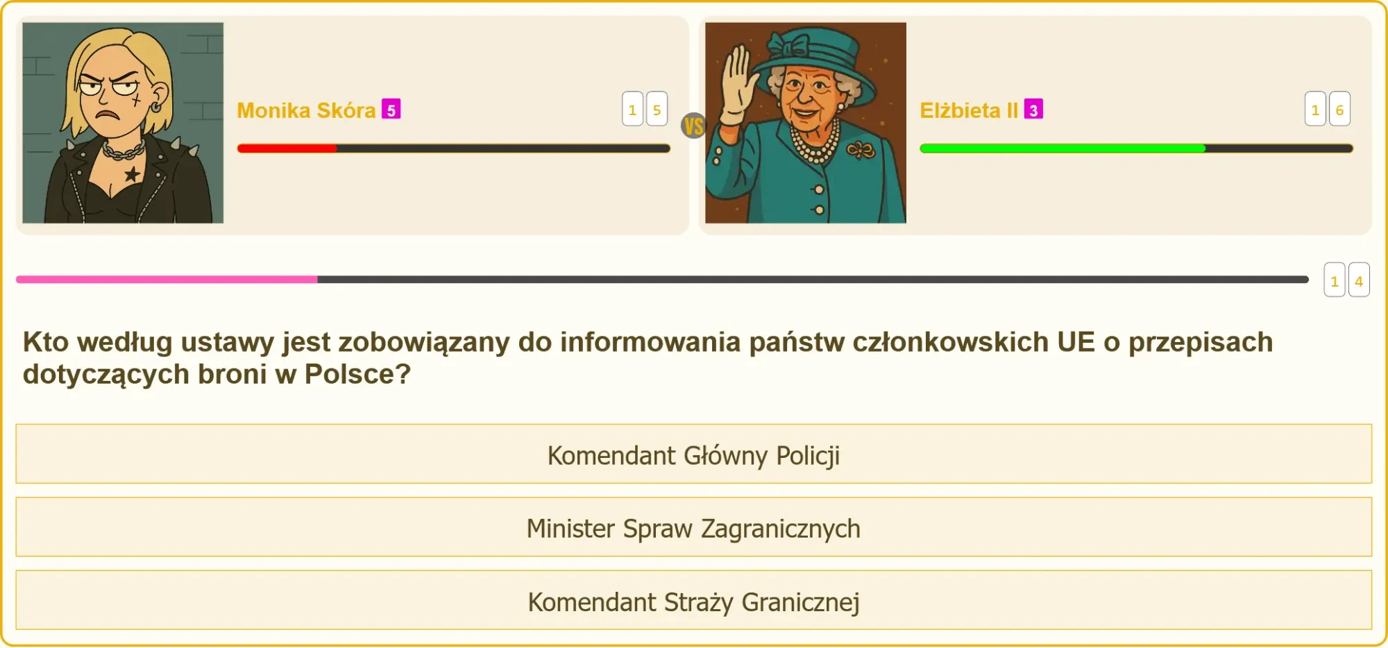 Komendant Główny Policji przekazujący informacje o przepisach broniowych