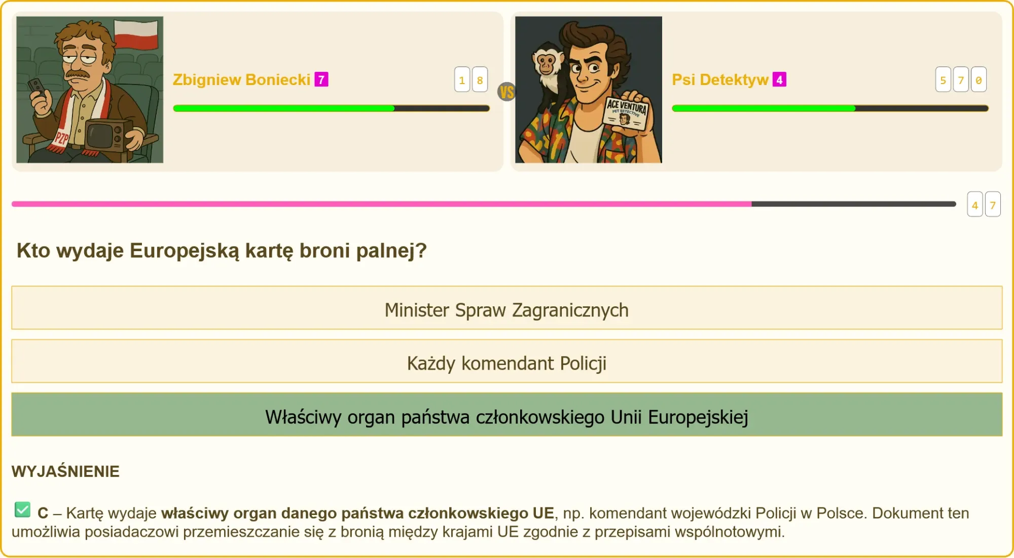 Przygotowanie do egzaminu na patent strzelecki - testy online