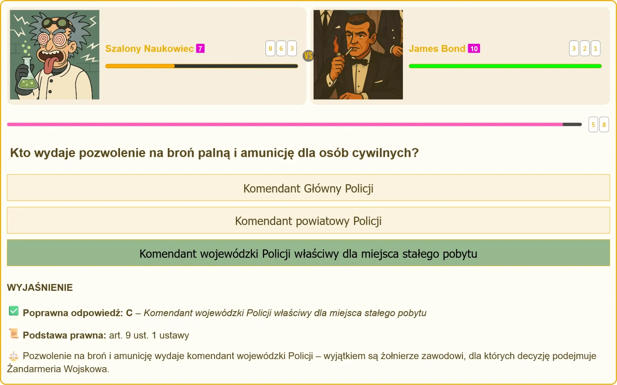 James Bond vs Szalony Naukowiec - test na patent strzelecki