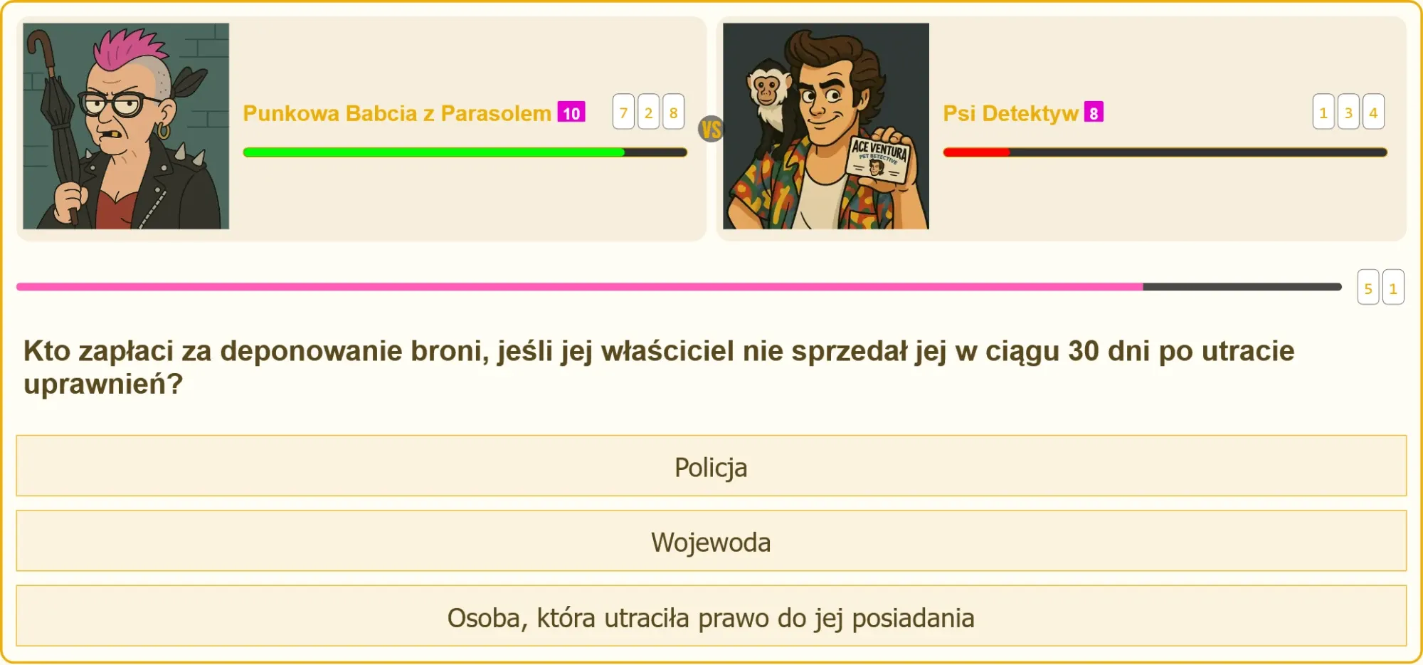 Pytanie testowe na patent strzelecki o deponowaniu broni