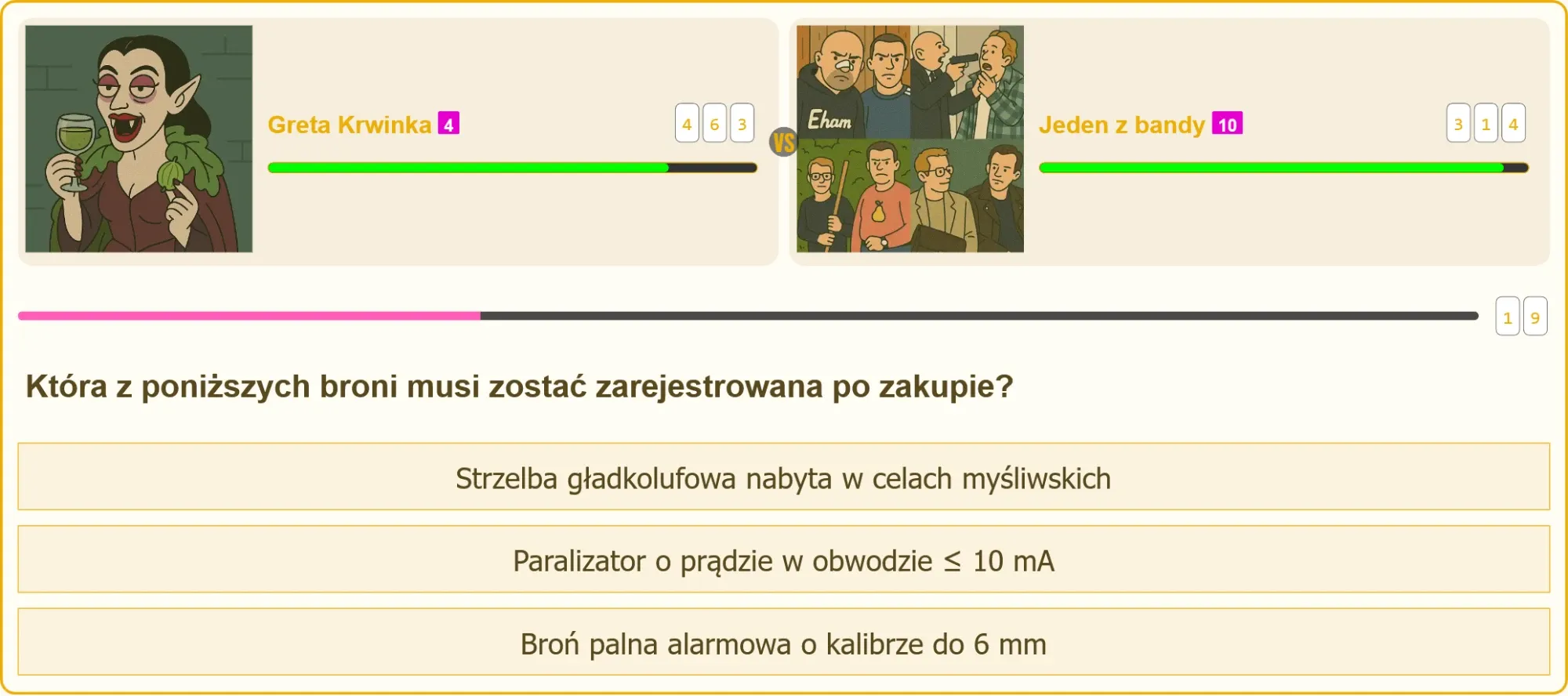 Pojedynek na testach patentu strzeleckiego