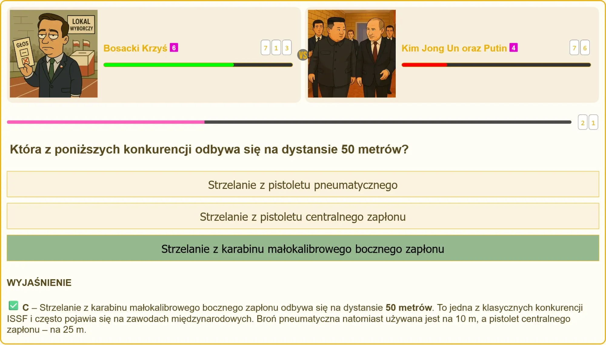 Bosacki Krzyś triumfuje nad Putinem i Kimem w teście na patent strzelecki