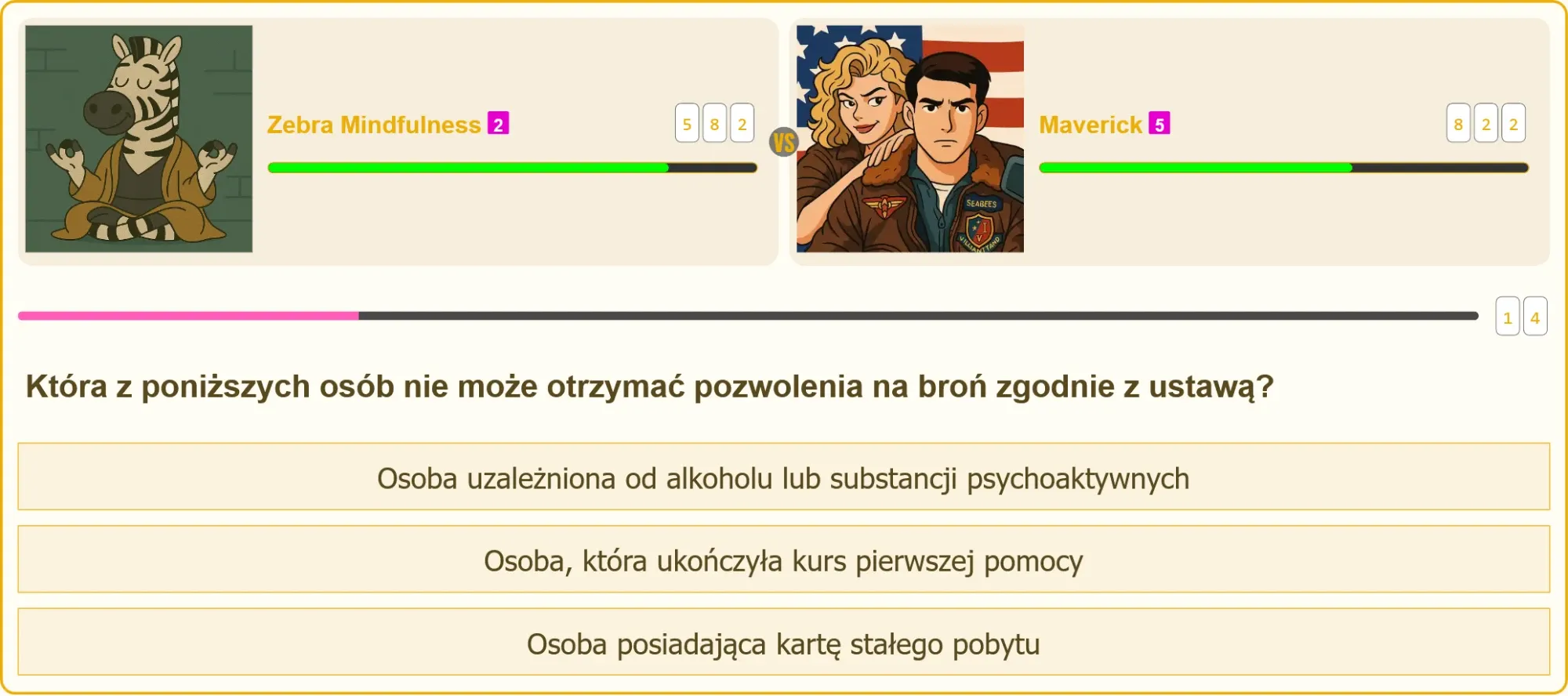 Pojedynek na testach patentu strzeleckiego – Zebra Mindfulness vs Maverick