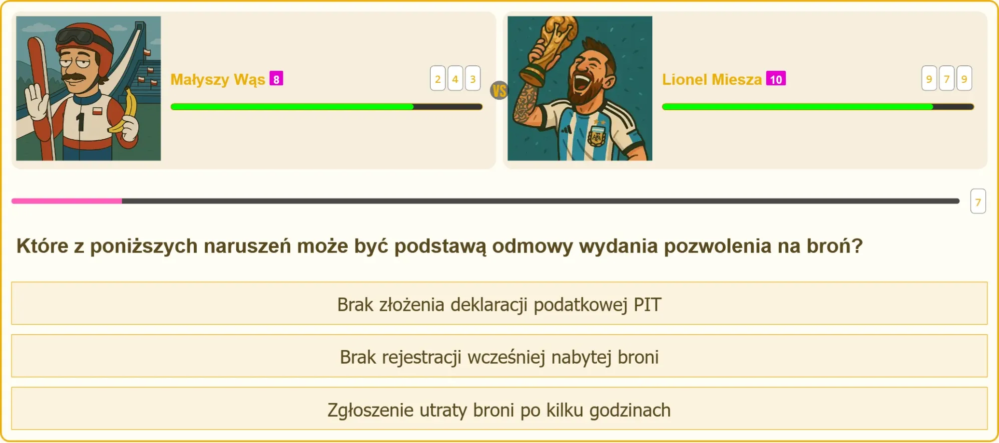 Pojedynek na testach patentu strzeleckiego