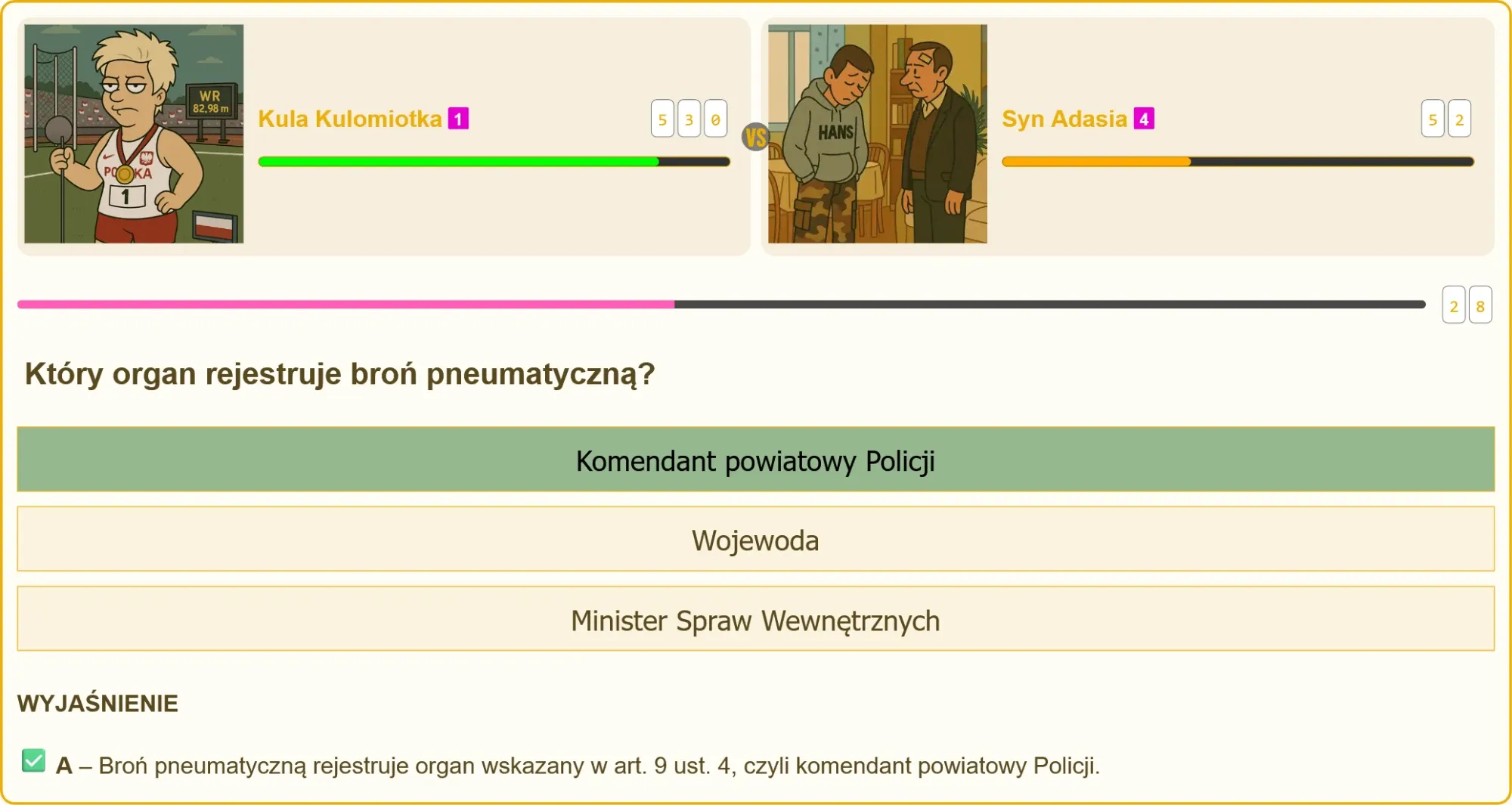 Broń pneumatyczna - który organ ją rejestruje?