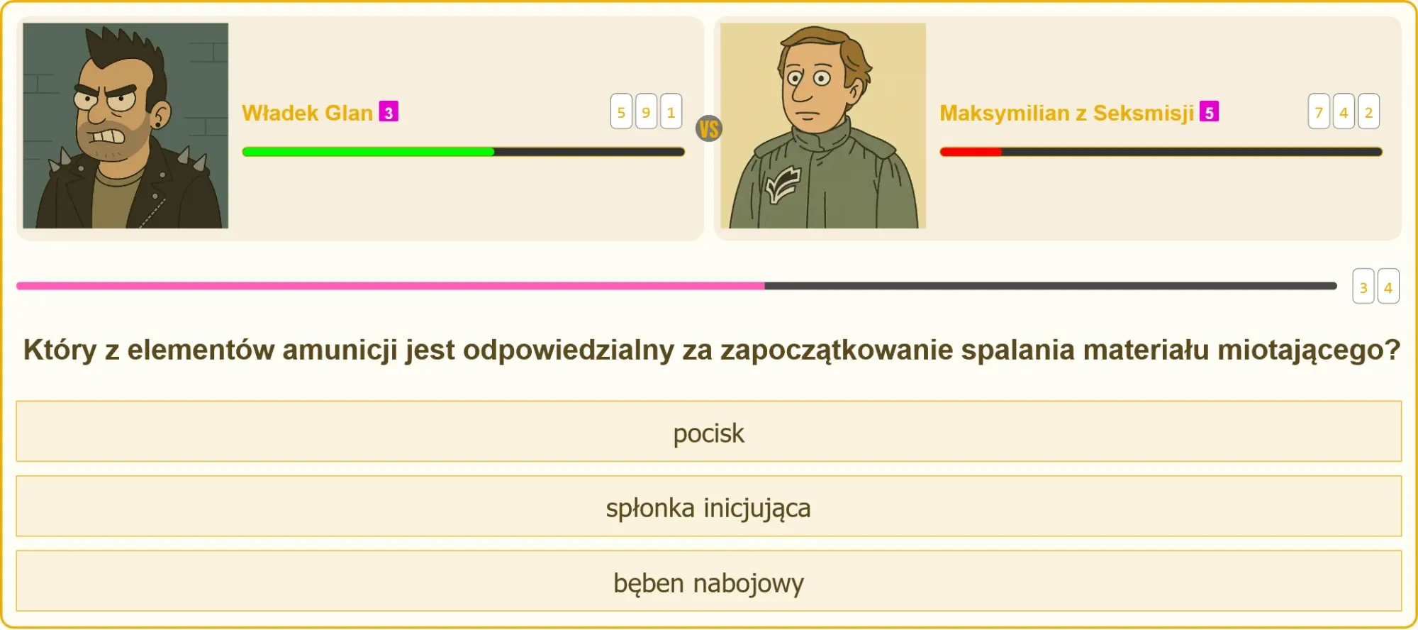 schemat budowy naboju z zaznaczeniem spłonki inicjującej