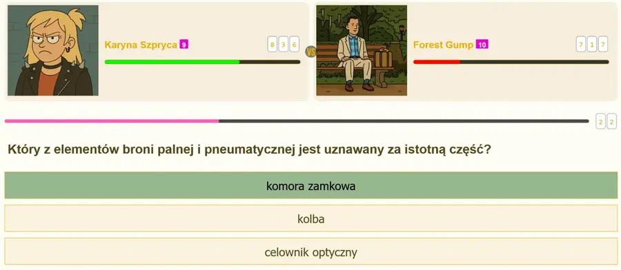 Istotna część broni- pytanie testowe patent strzelecki