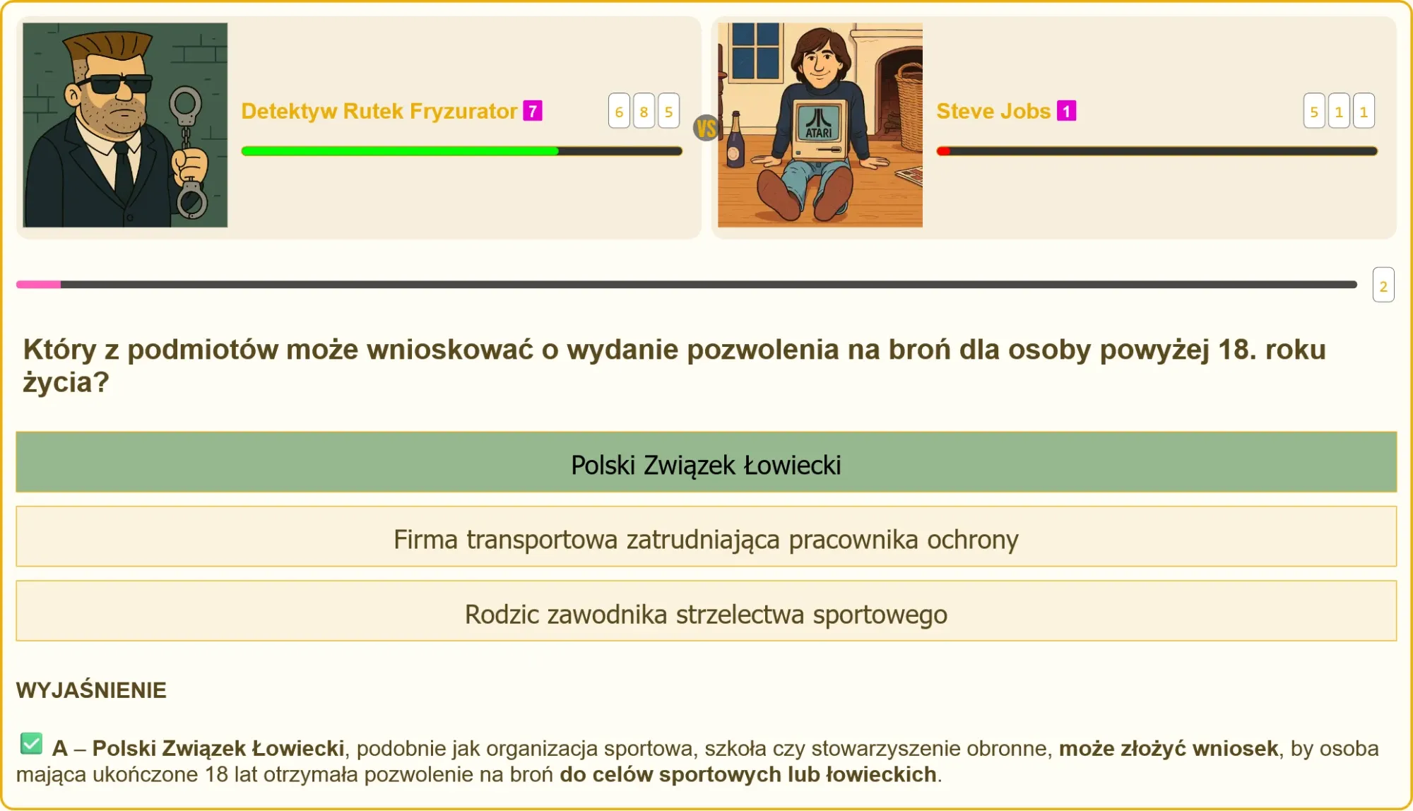 Egzamin na patent strzelecki - pytania testowe