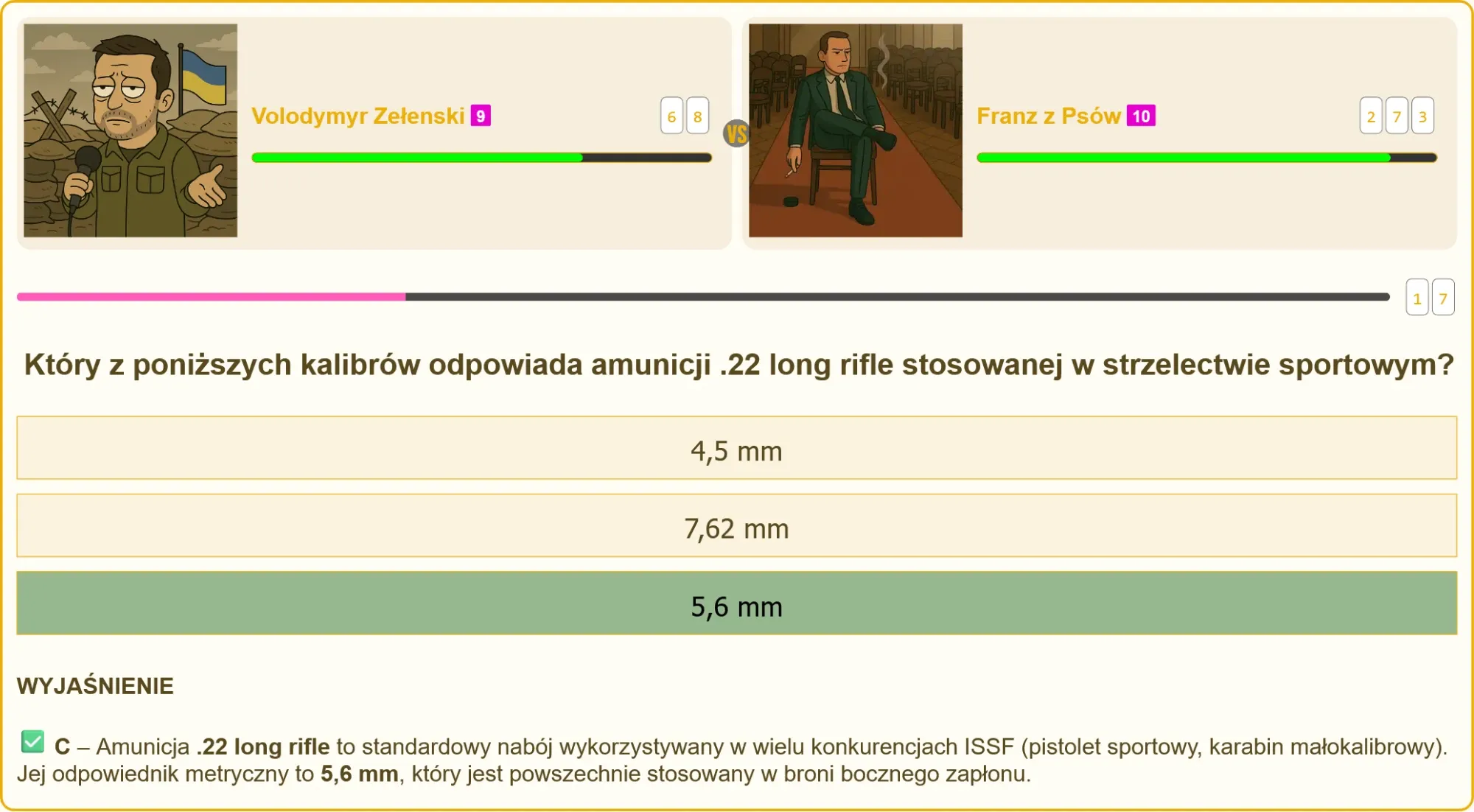 Amunicja .22 long rifle - kaliber 5,6 mm w strzelectwie sportowym