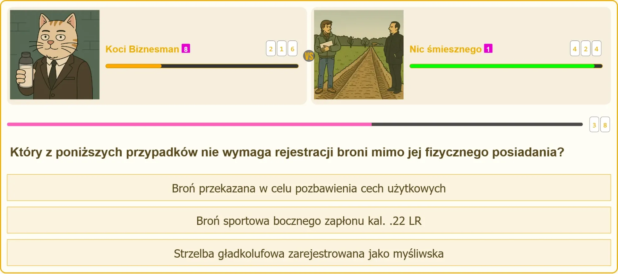Pojedynek wiedzy na egzaminie na patent strzelecki