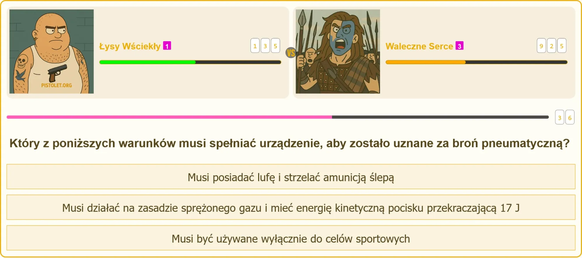 Pojedynek strzelecki - test na patent