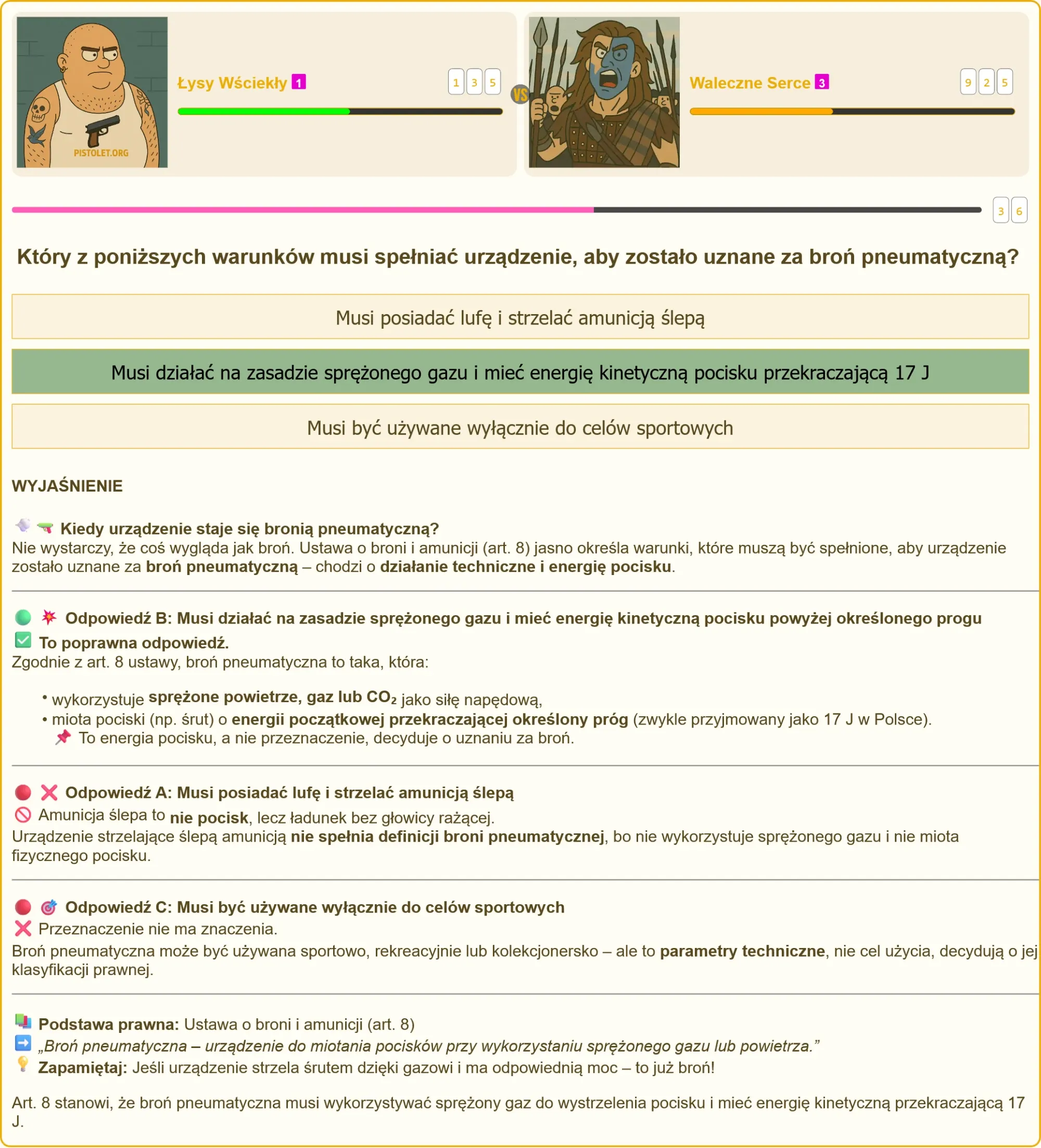 Broń pneumatyczna - definicja prawna
