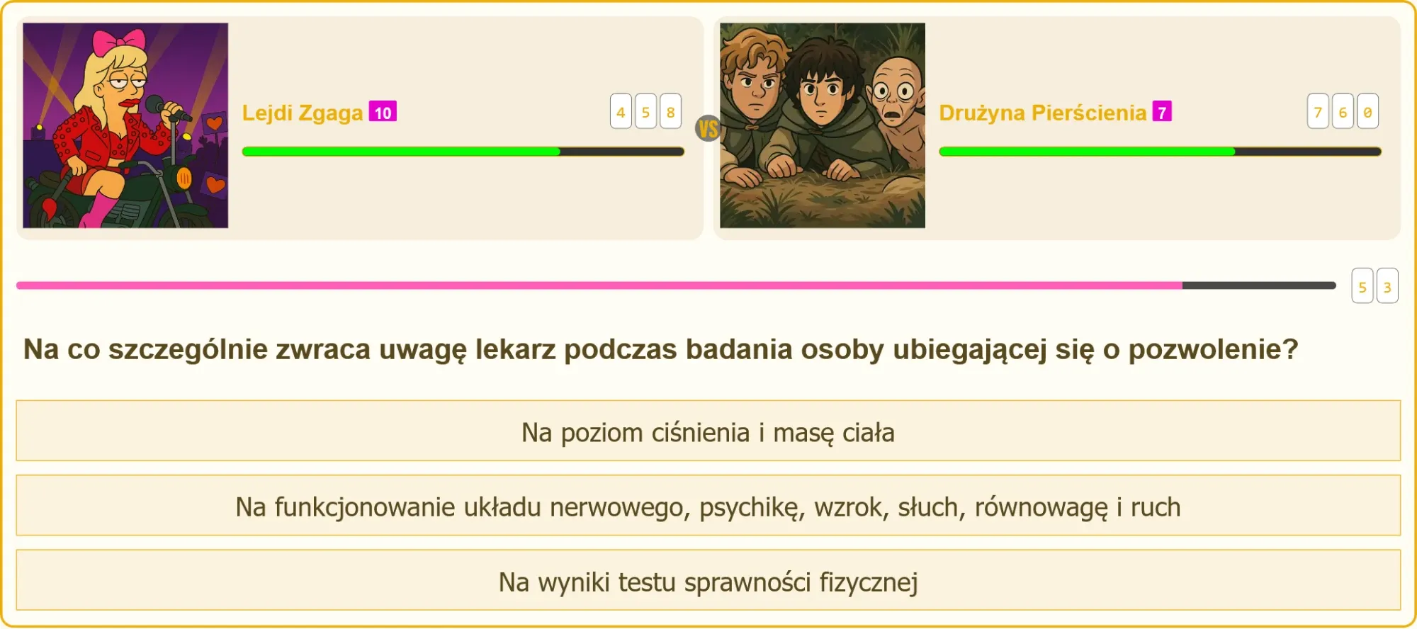 Lekarz przeprowadzający badanie na pozwolenie na broń