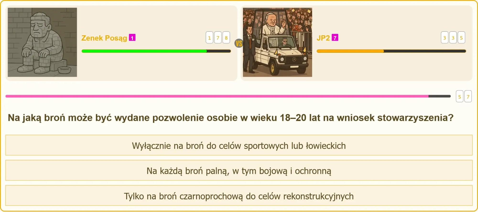 Młody strzelec podczas egzaminu na patent strzelecki