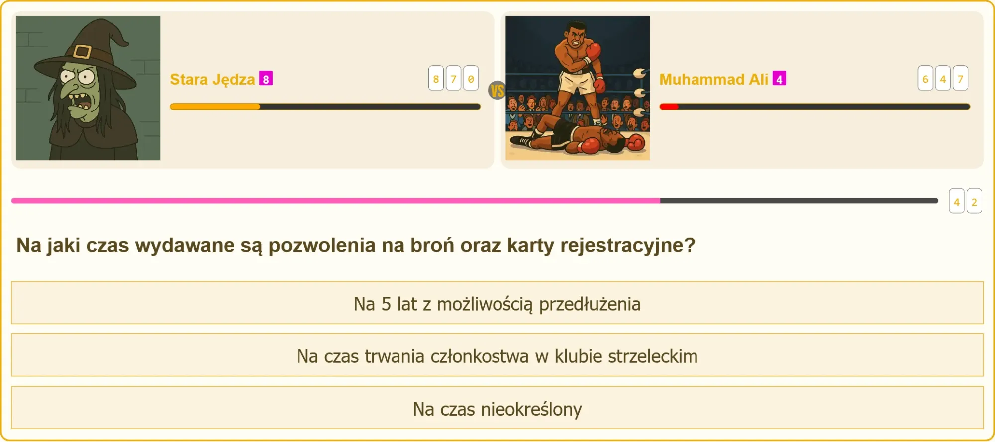 Pozwolenie na broń i karta rejestracyjna - czas ważności