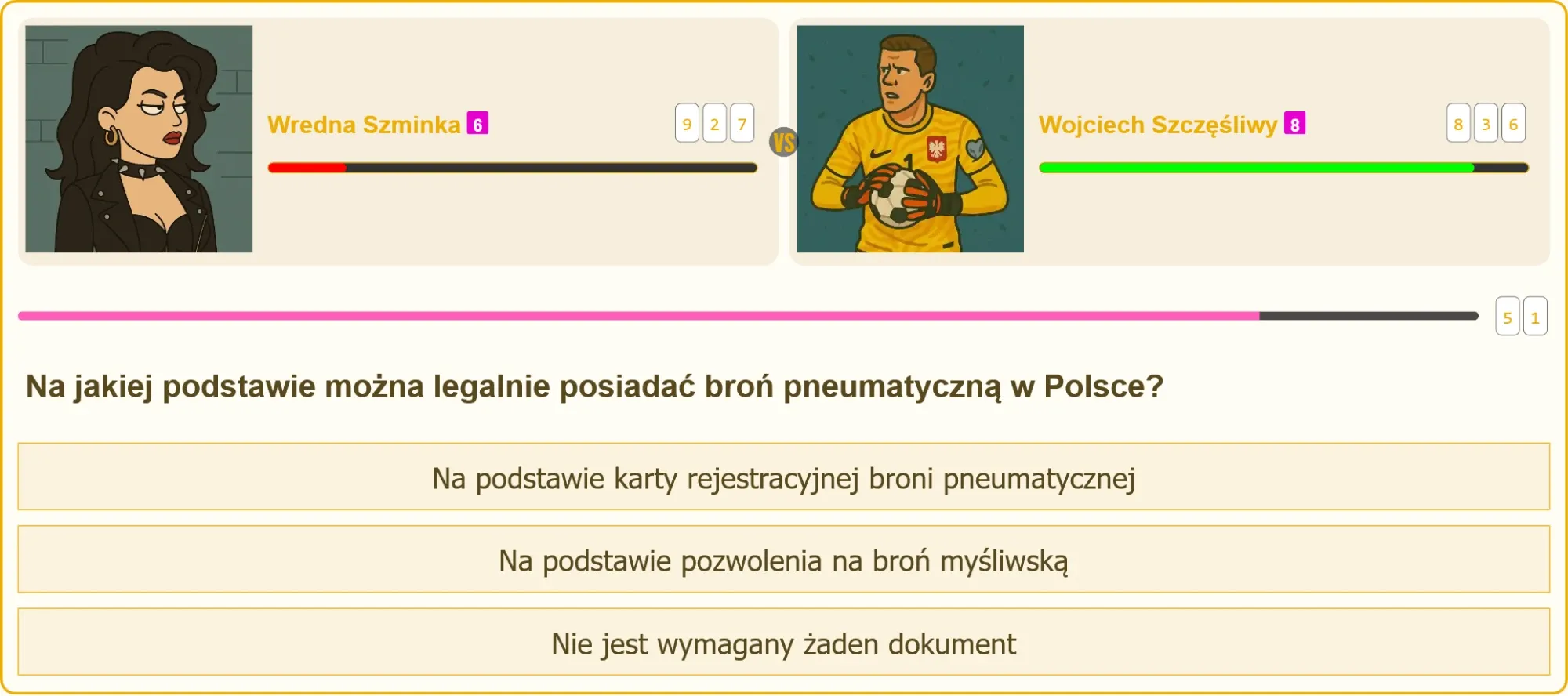 Pojedynek na testach na patent strzelecki
