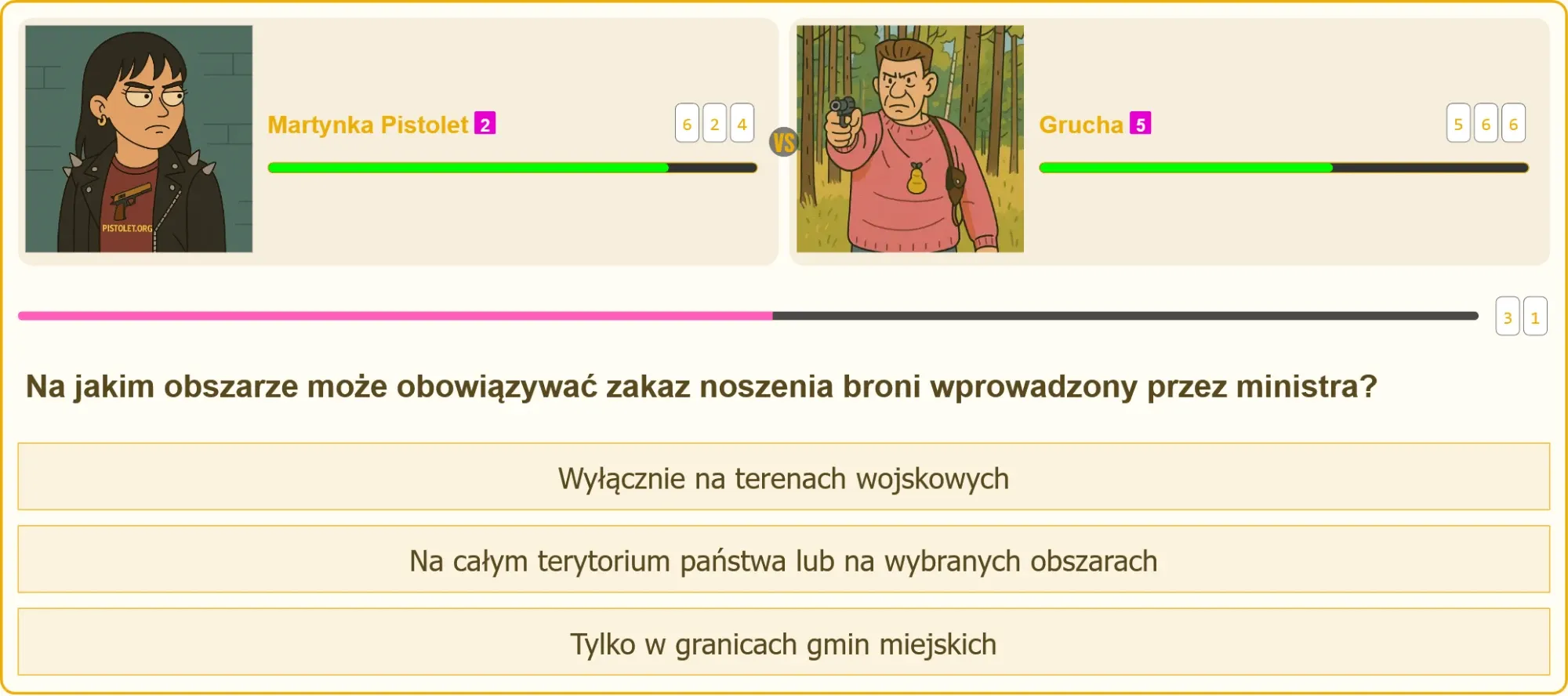 Zakaz noszenia broni – mapa obszarów objętych ograniczeniami