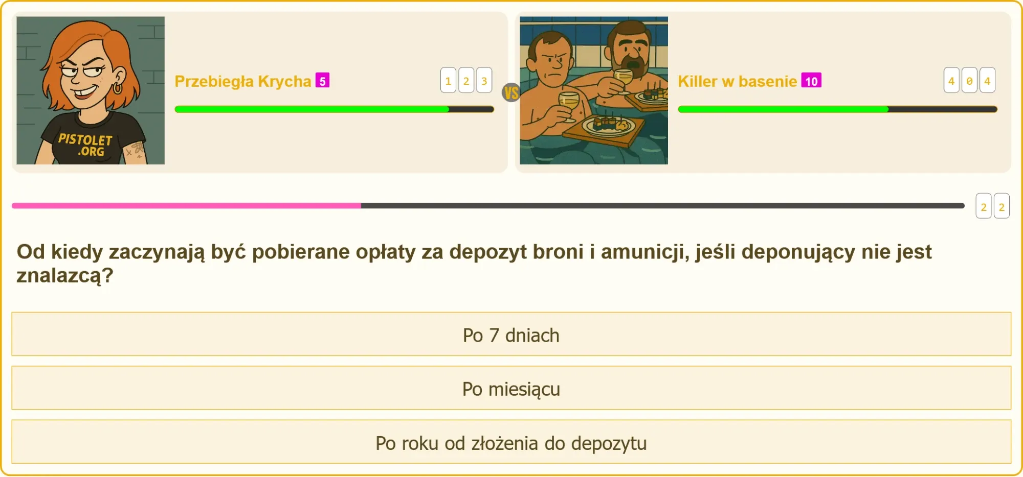 Depozyt broni – kiedy zaczynają się opłaty?