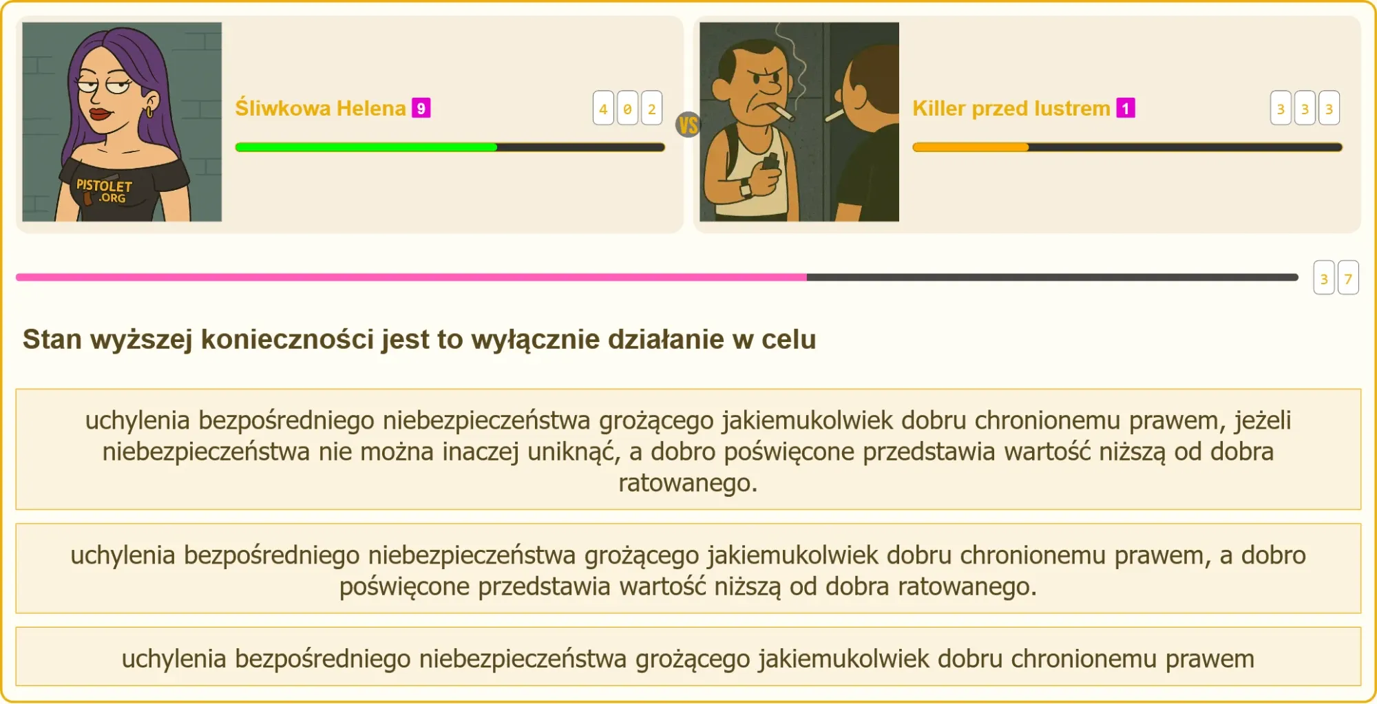 Ilustracja przedstawiająca sytuację stanu wyższej konieczności