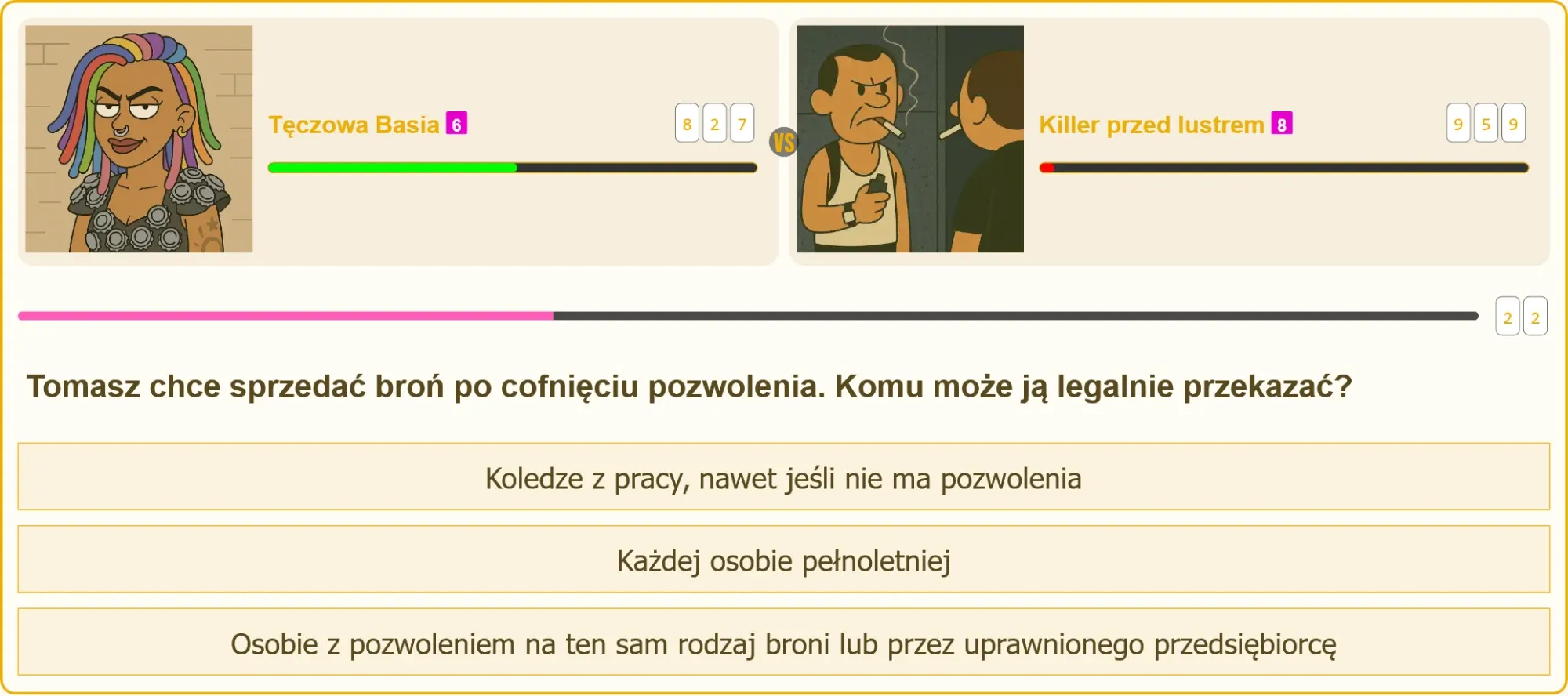 Pojedynek na pytanie o sprzedaż broni po cofnięciu pozwolenia