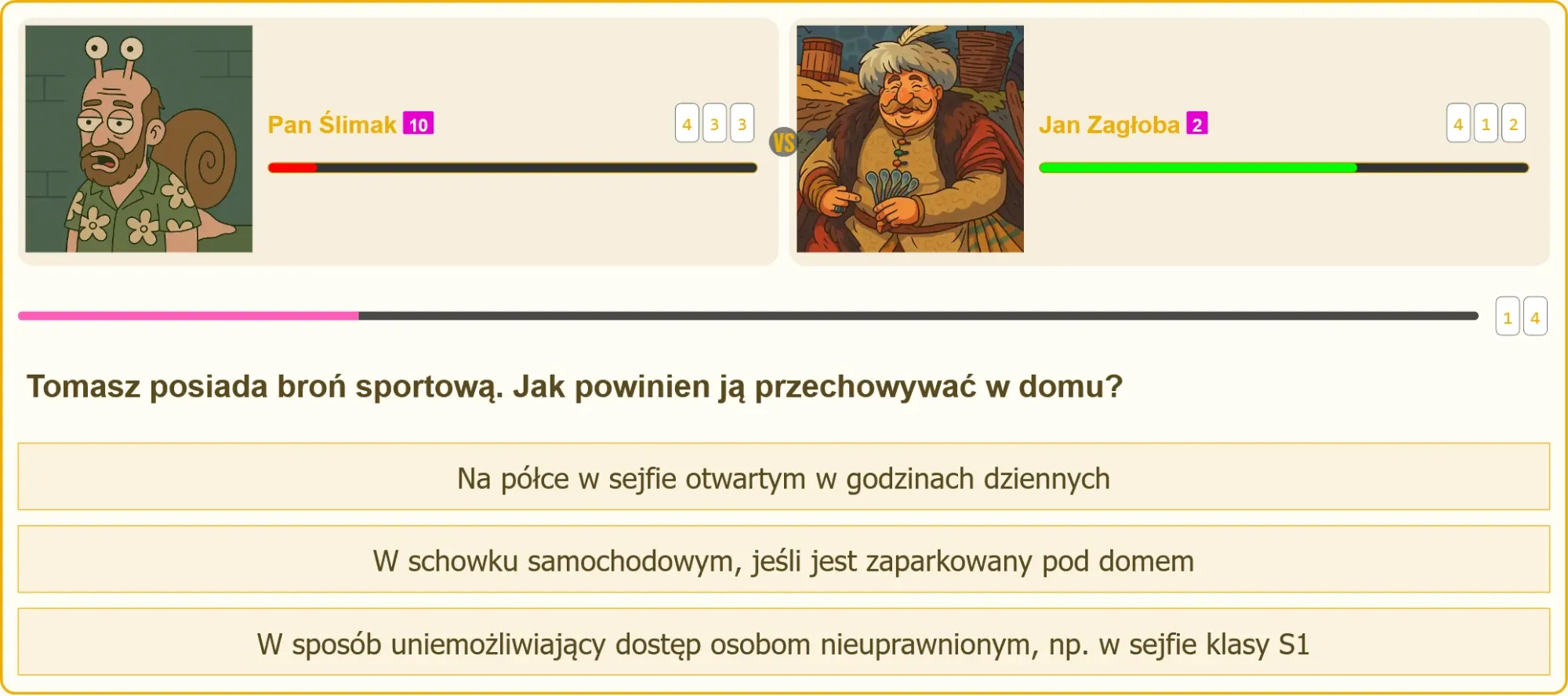 Prawidłowe przechowywanie broni w sejfie S1