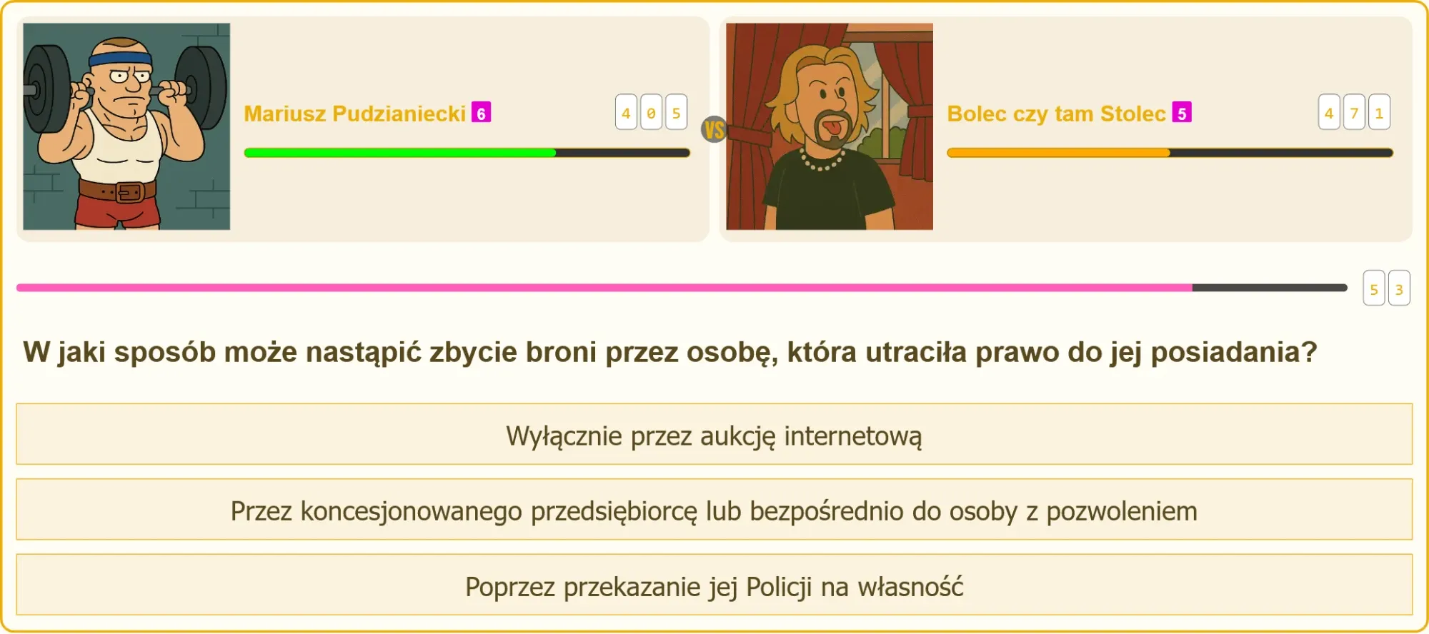 Pojedynek na testach patentu strzeleckiego – Mariusz vs Bolec
