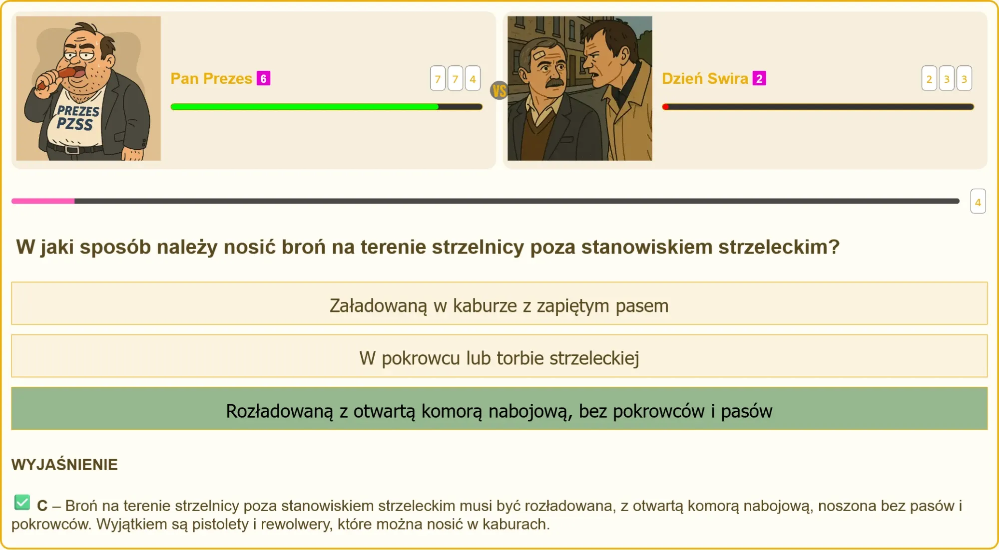 Egzamin na patent strzelecki - pytania testowe