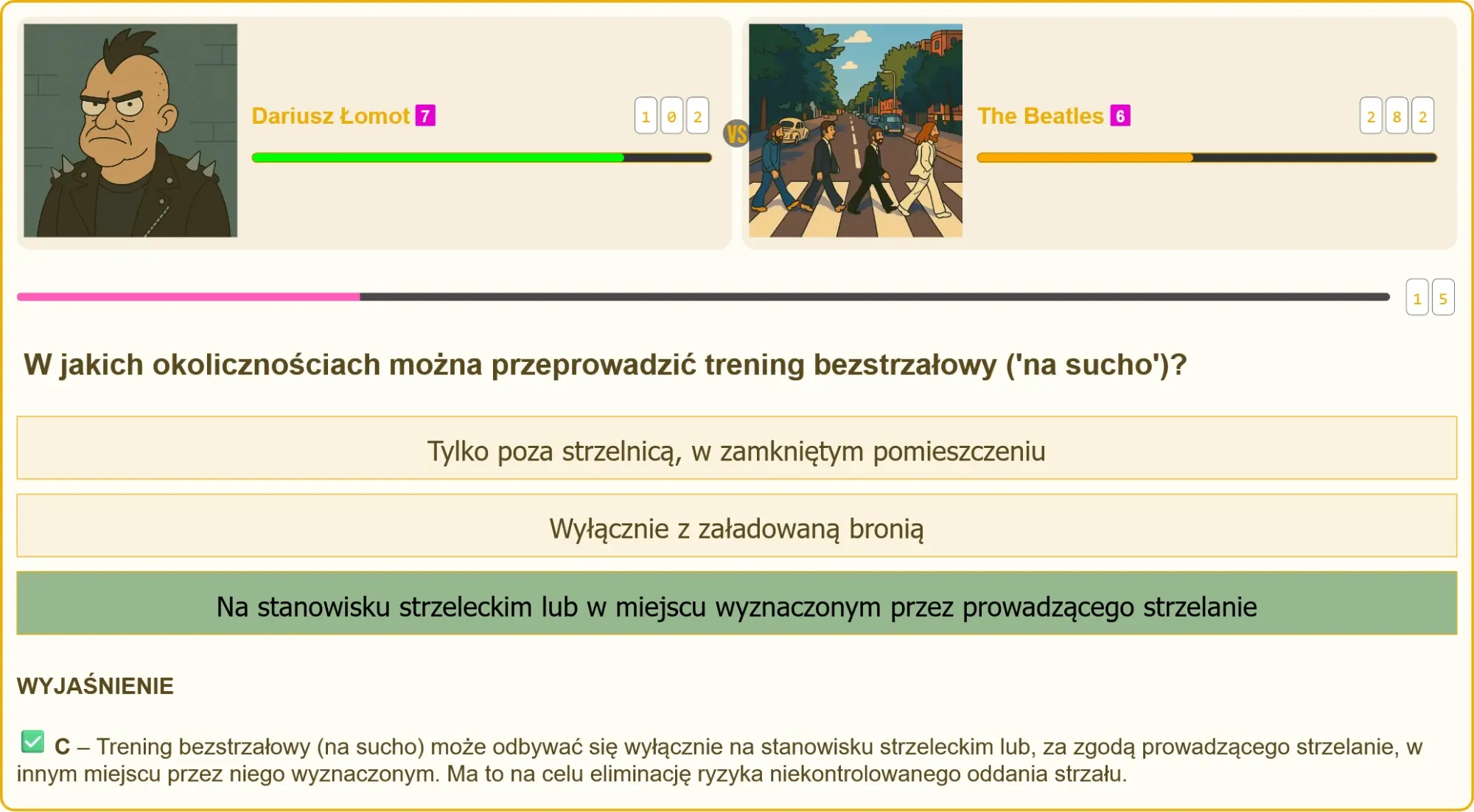 Przygotowanie do egzaminu na patent strzelecki