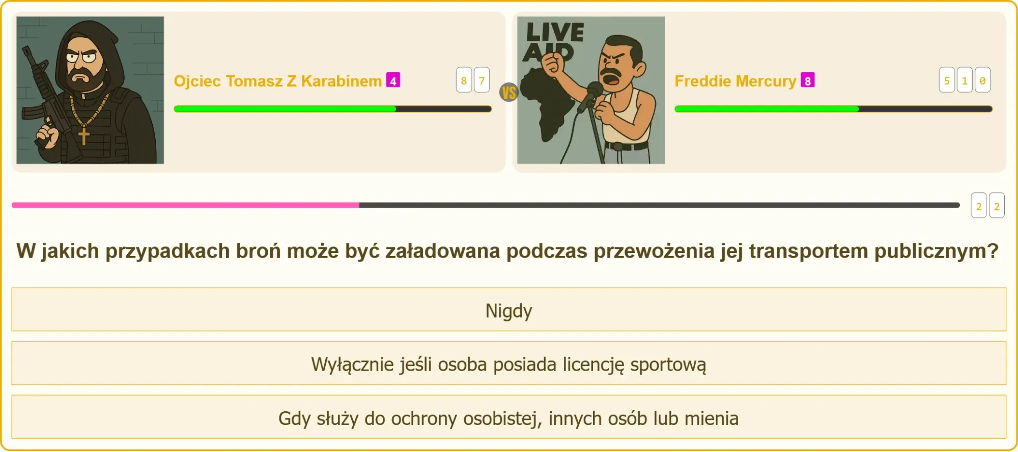 Przewożenie broni w transporcie publicznym