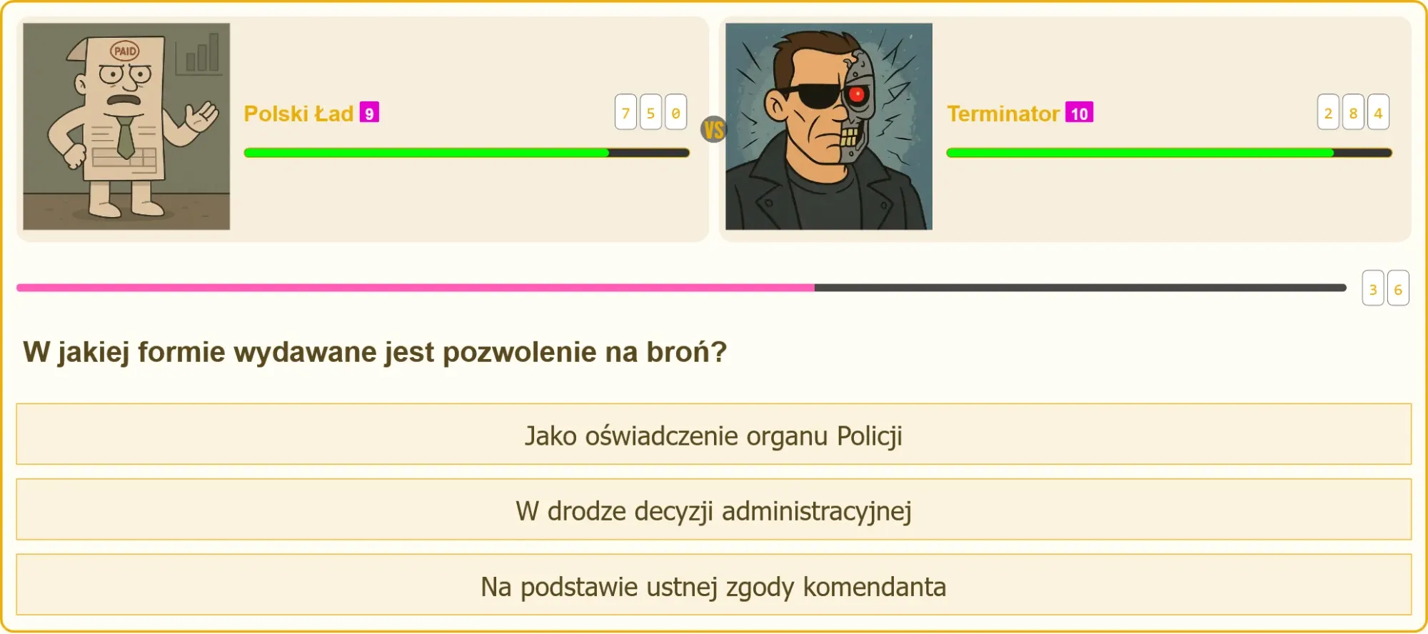 Terminator vs Polski Ład - pojedynek na patent strzelecki