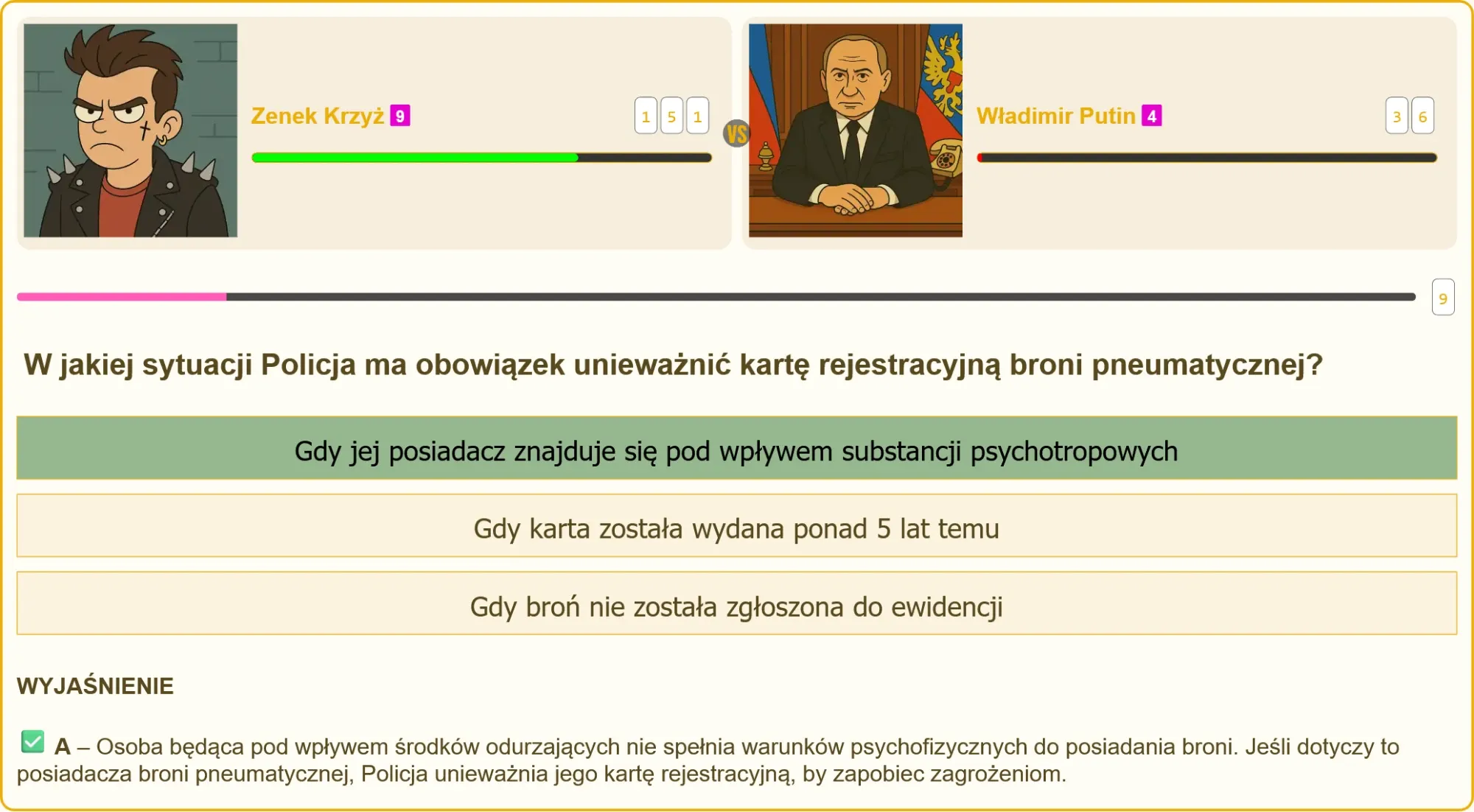 Egzamin na patent strzelecki - pytania testowe