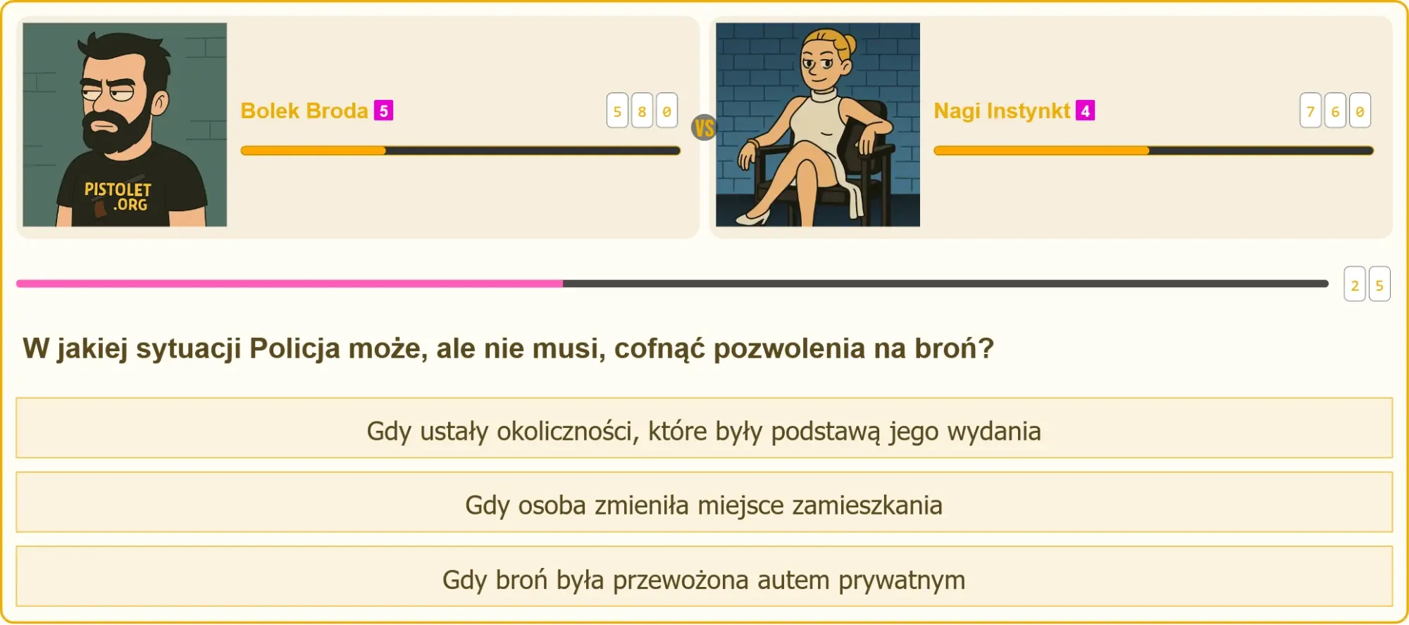 Bolek Broda vs Nagi Instynkt - walka o patent strzelecki
