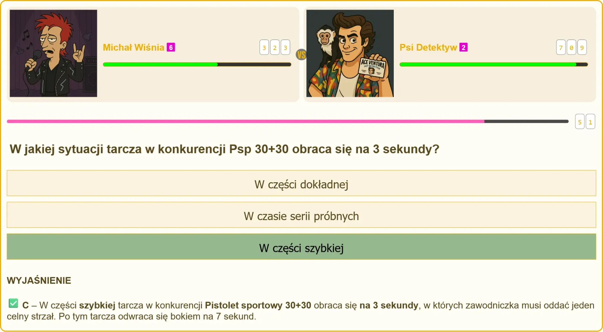 Schemat obrotu tarczy w konkurencji Psp 30+30