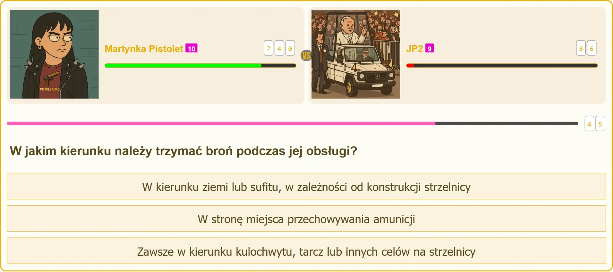 Kierunek lufy podczas obsługi broni na strzelnicy