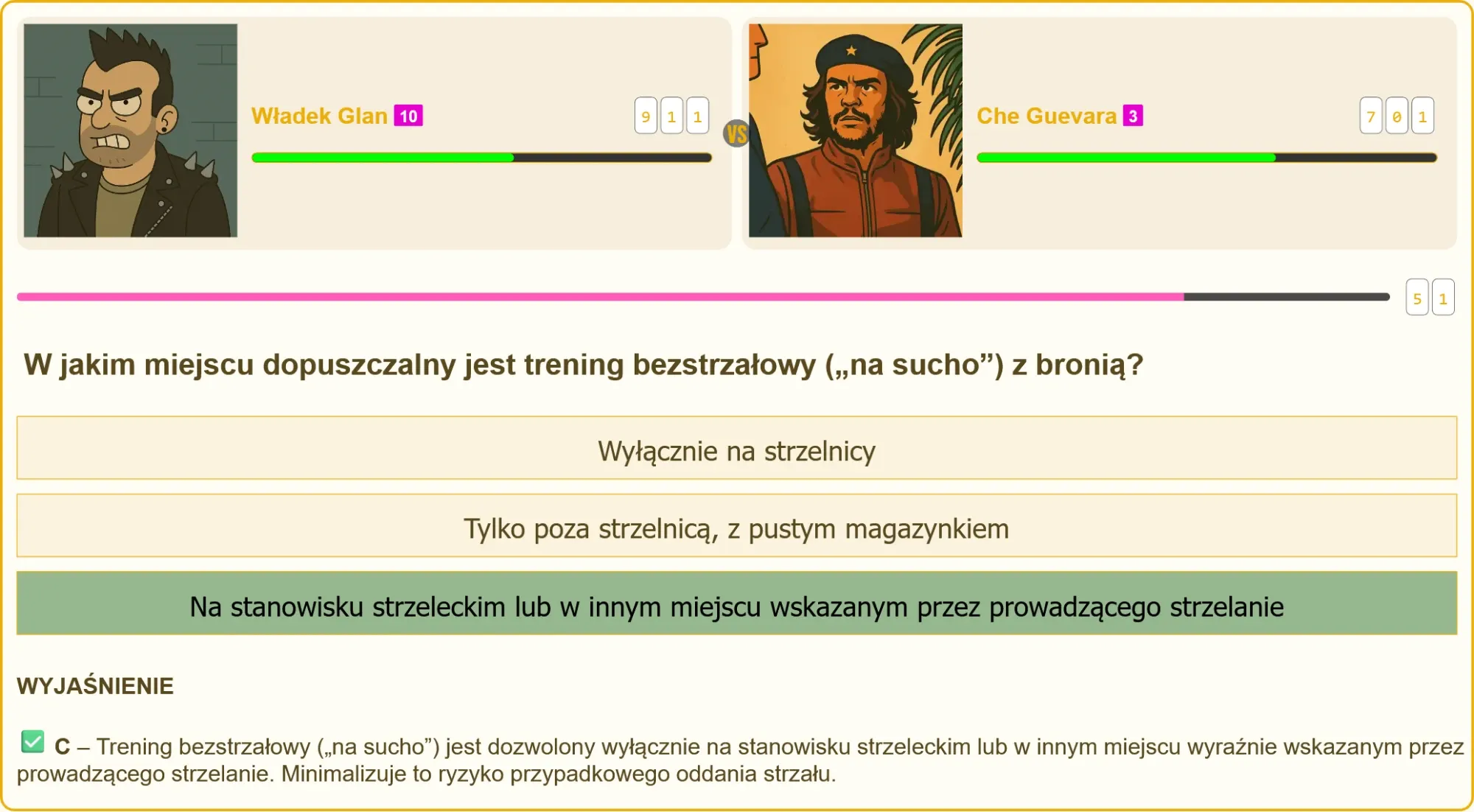 Pojedynek strzelecki Władek Glan vs Che Guevara