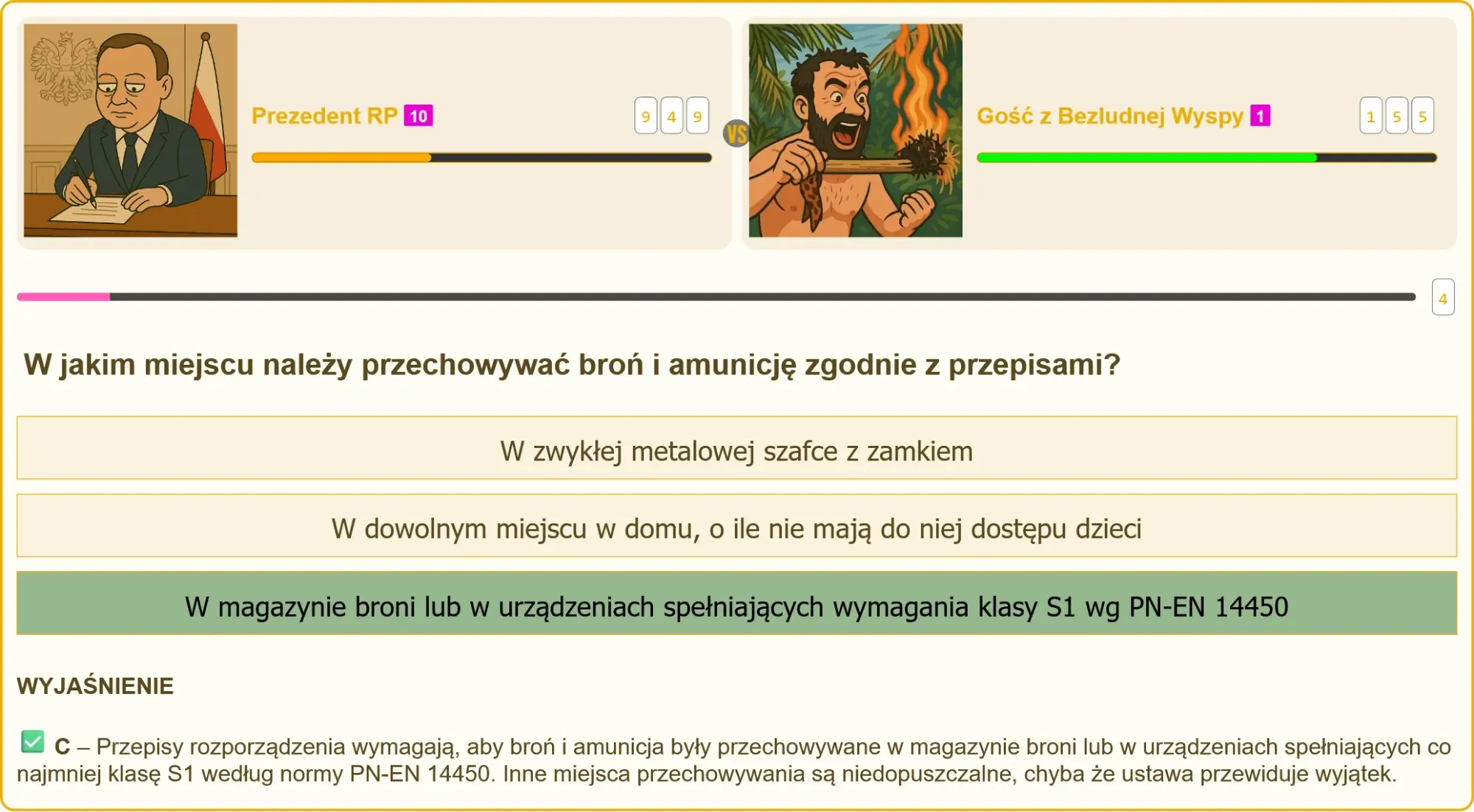 Bezpieczne przechowywanie broni w sejfie S1