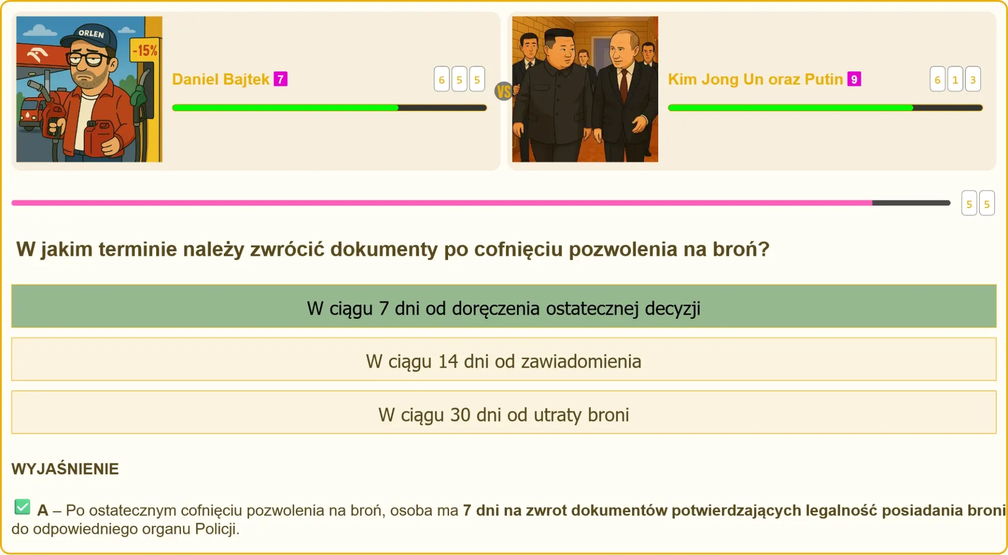 Egzamin na patent strzelecki – pytania testowe