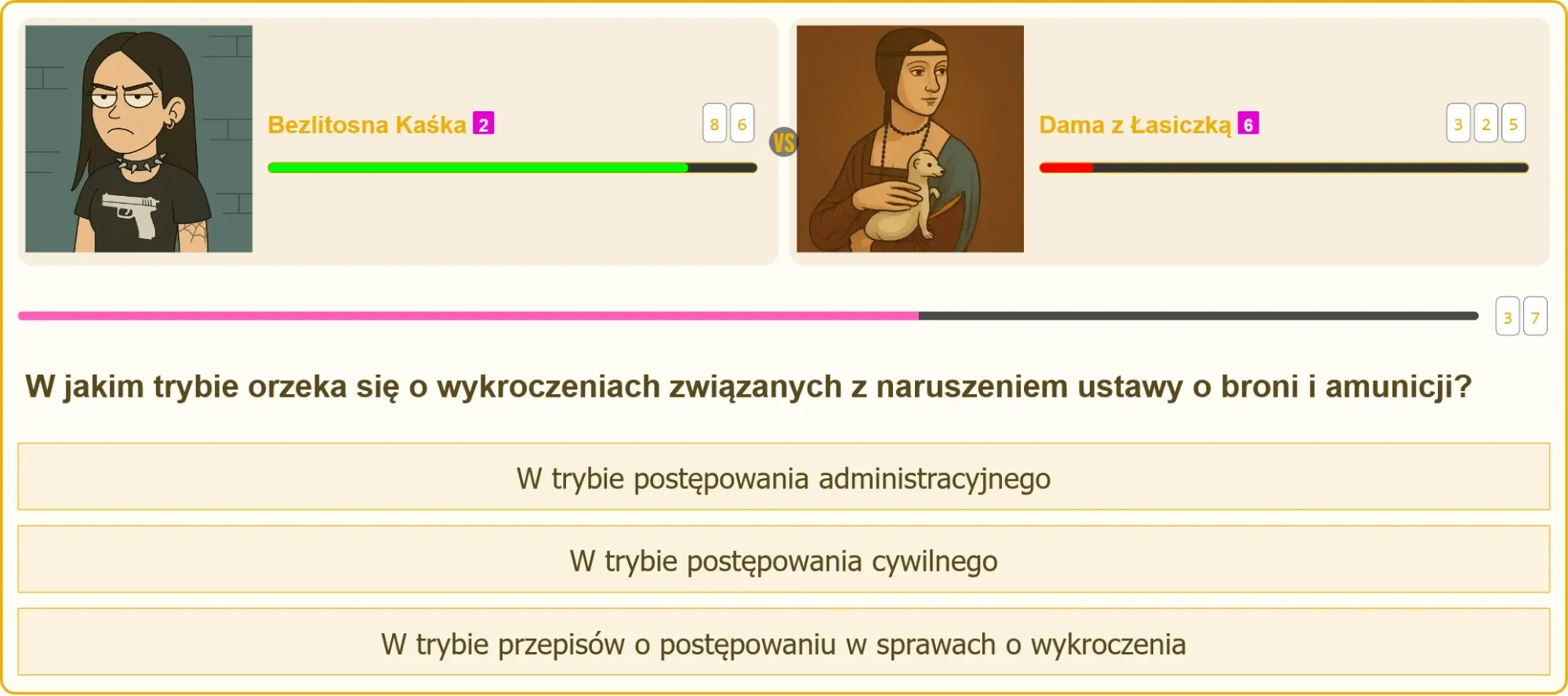 Pojedynek na egzaminie na patent strzelecki