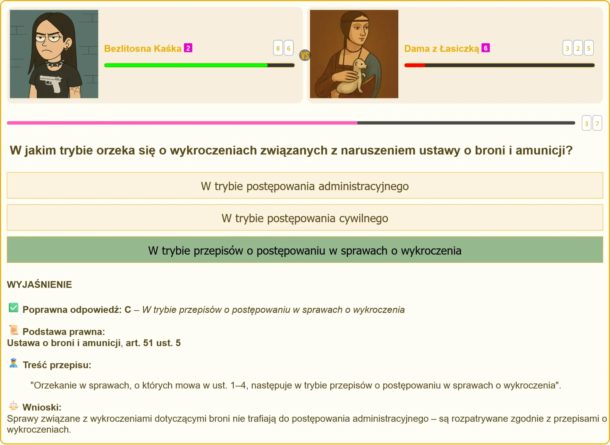 Wykroczenia związane z bronią - tryb orzekania